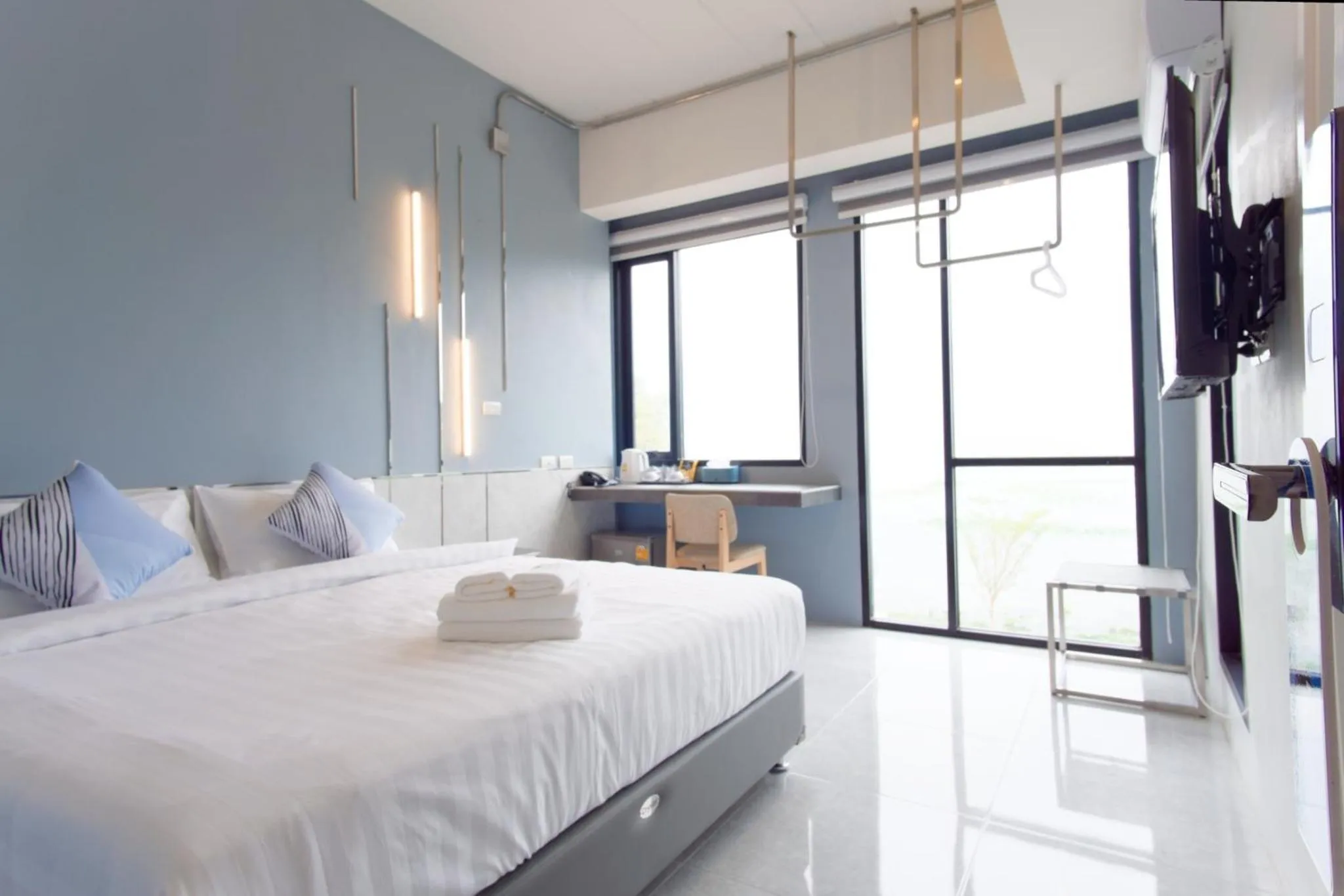 Bed in ABIZZ Hotel KwanPhayao