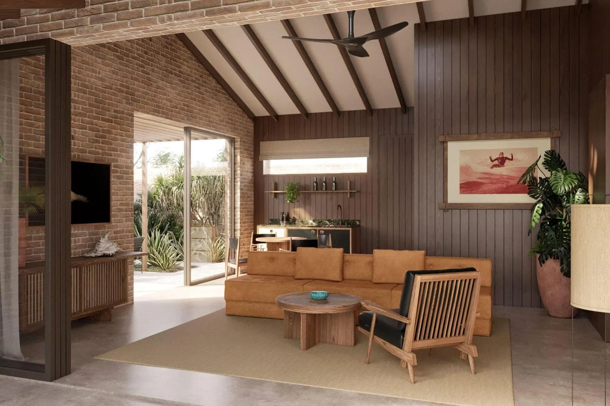 Living room in Sea Sea Hotel