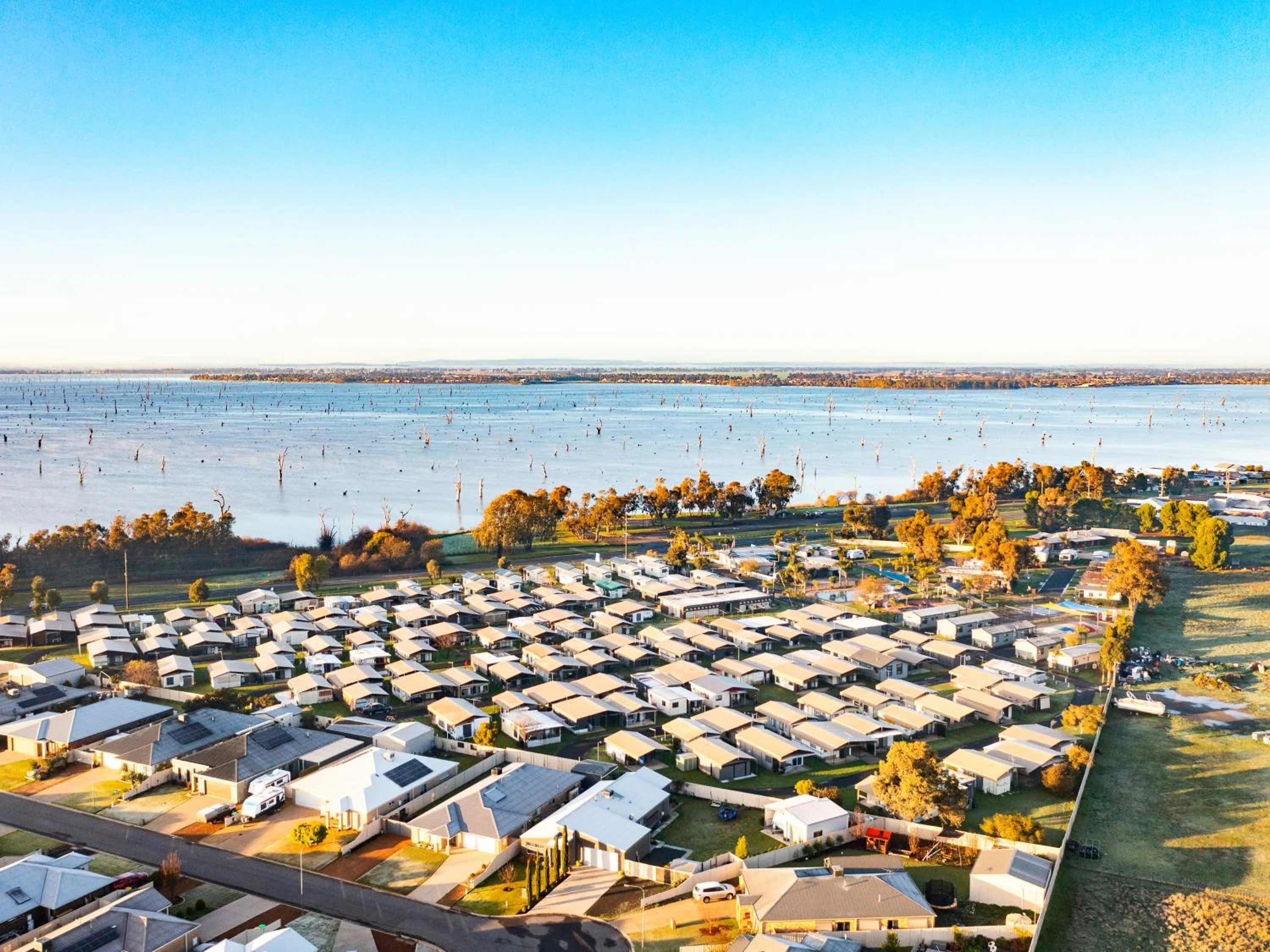Bird's eye view in NRMA Yarrawonga Mulwala Holiday Park