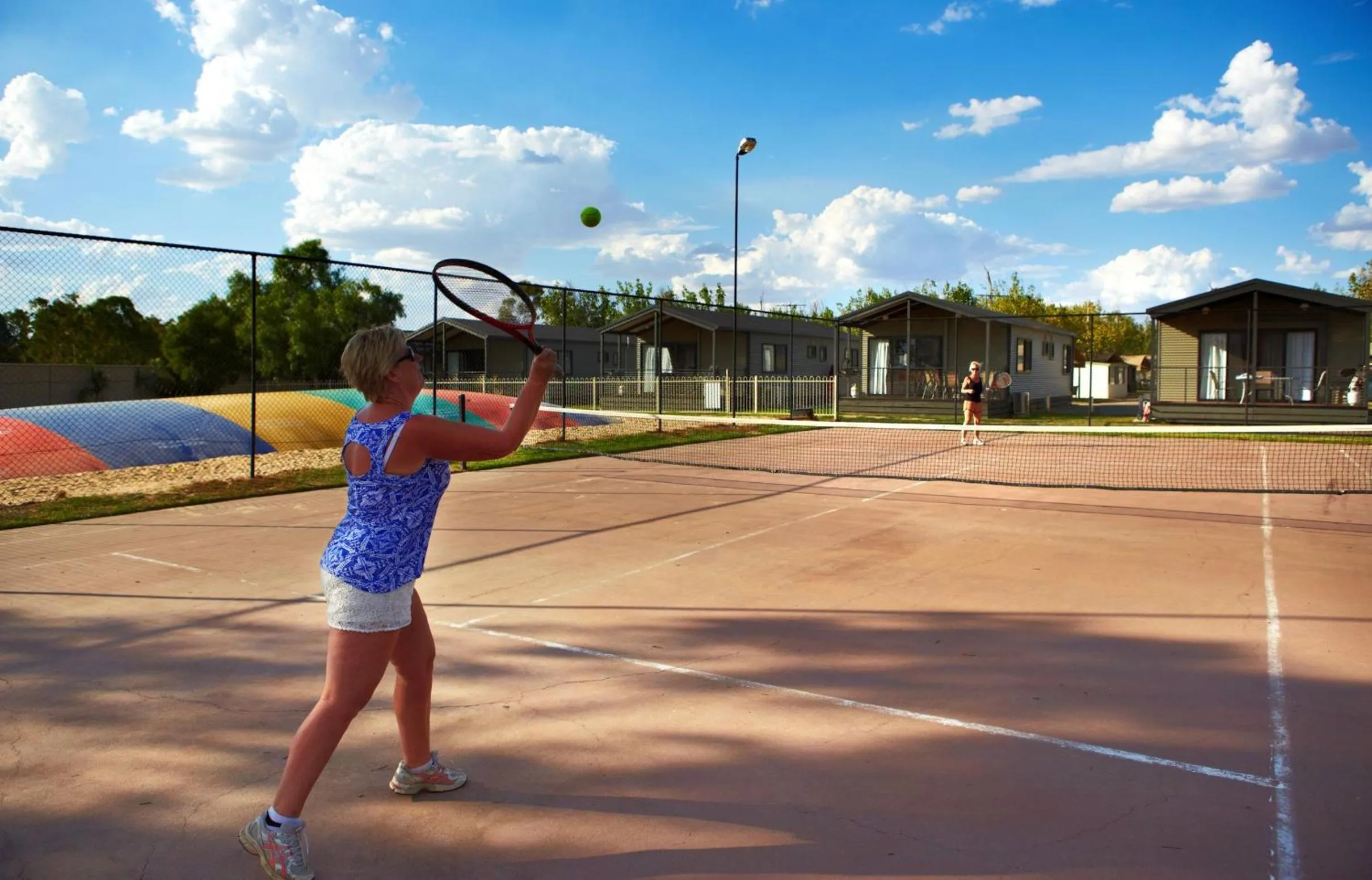 Tennis court in NRMA Yarrawonga Mulwala Holiday Park