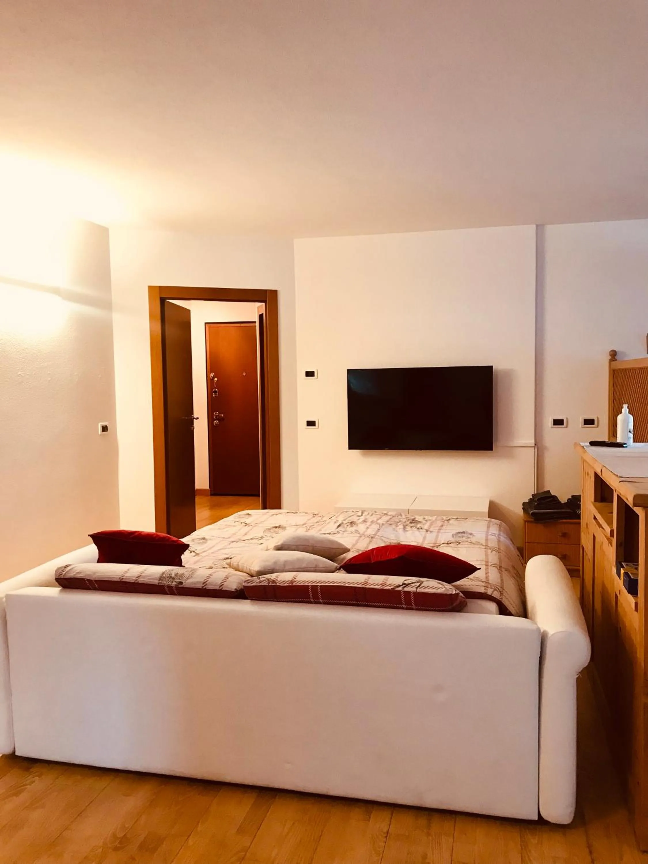 Living room, Bed in OpenSpace Livigno