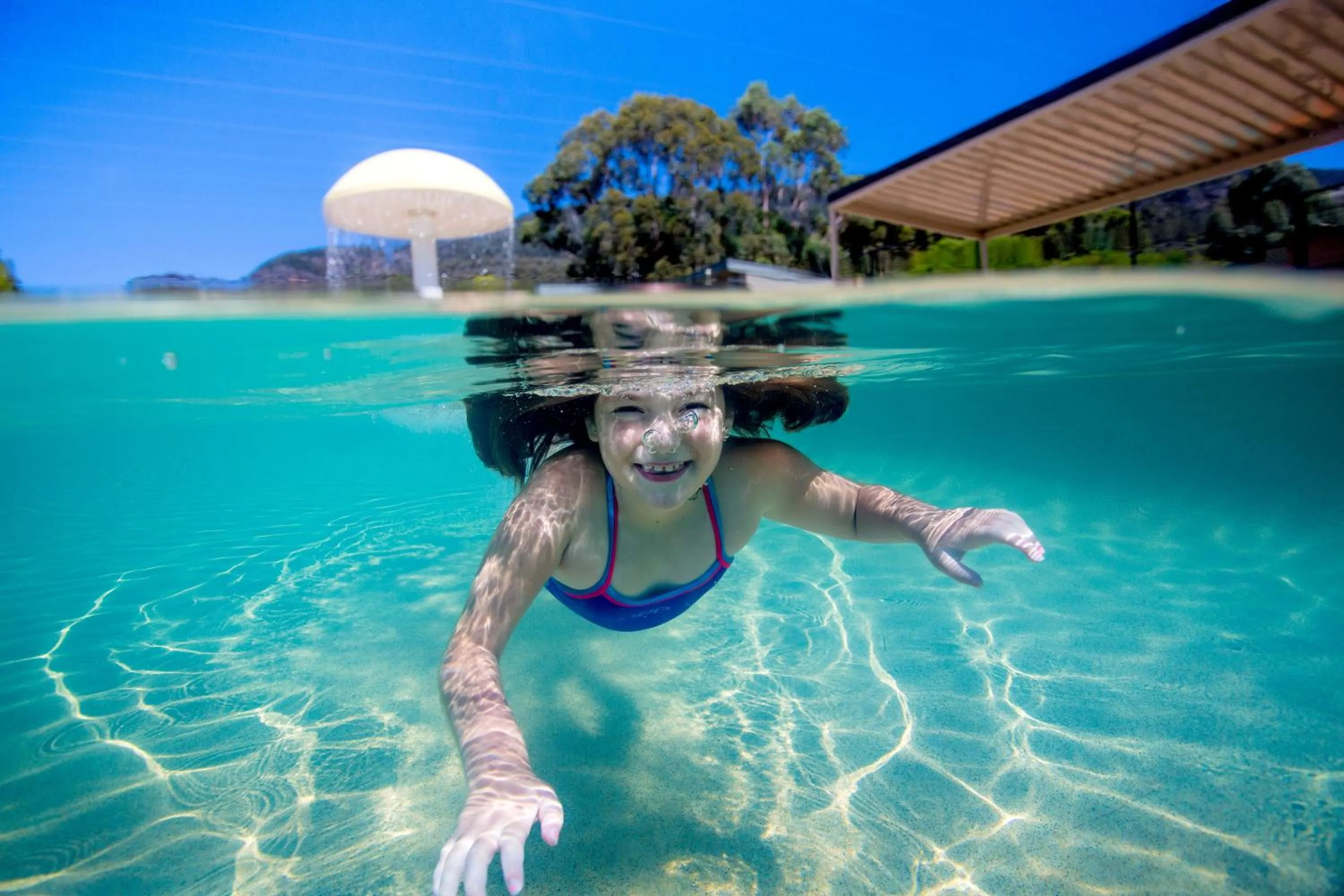 Swimming pool in NRMA Halls Gap Holiday Park