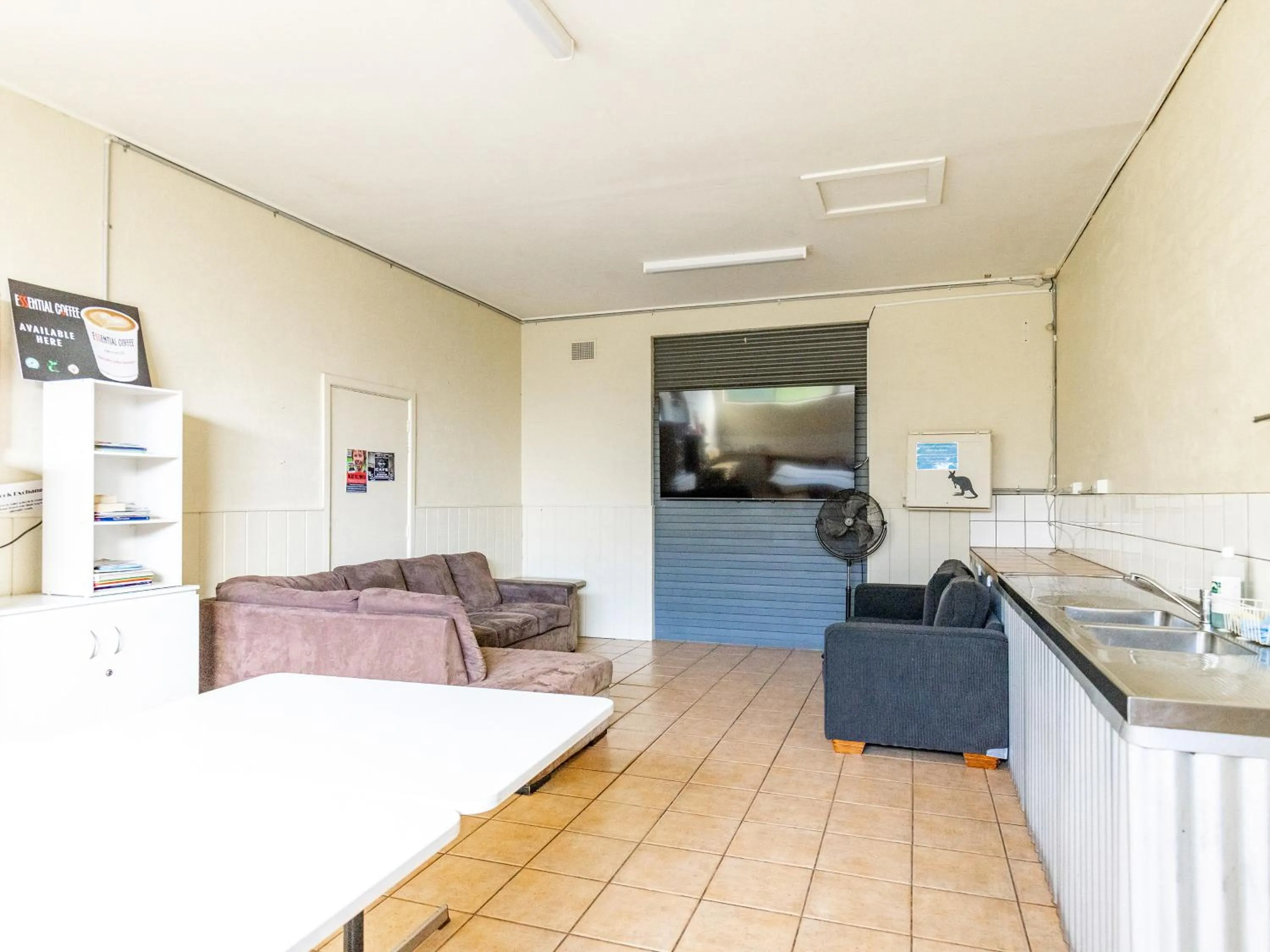 Communal lounge/ TV room in NRMA Halls Gap Holiday Park