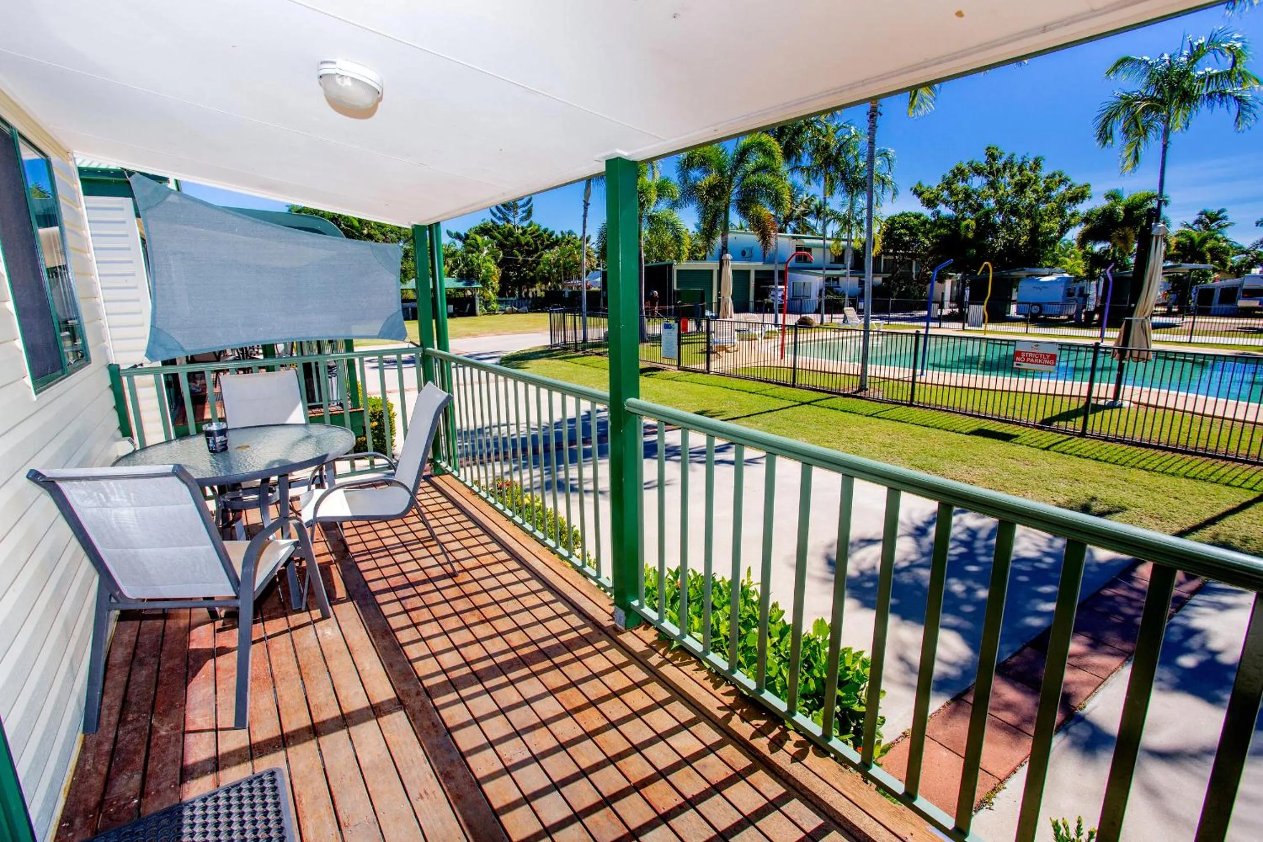 Balcony/Terrace in NRMA Bowen Beachfront Holiday Park