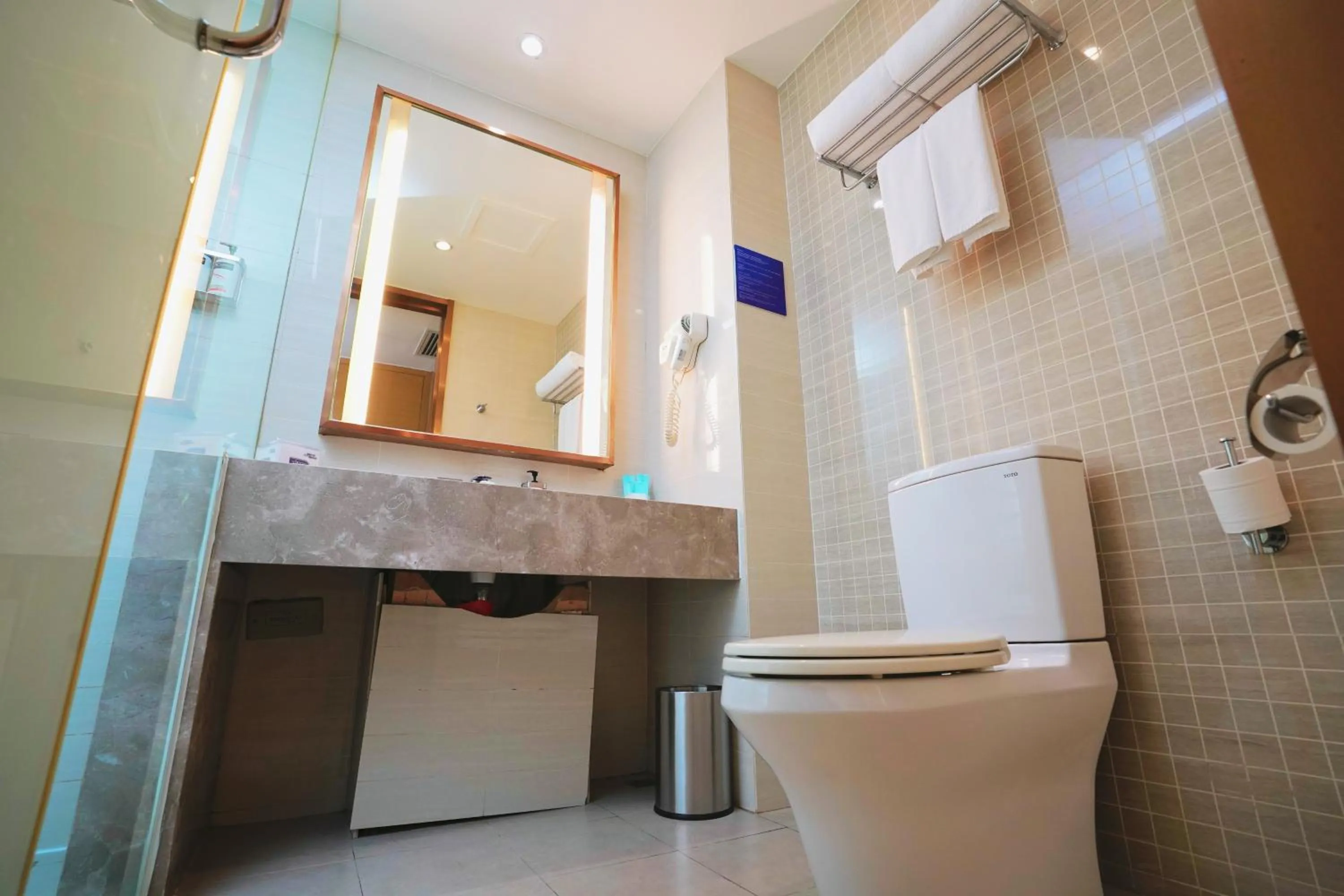 Bathroom in Holiday Inn Express Shenyang Golden Corridor by IHG