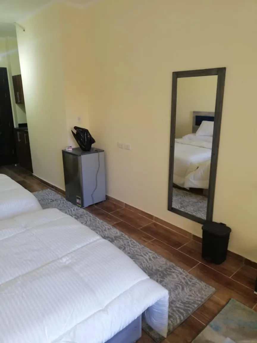 Bed in florenza khamsin studio in hurghada pool view