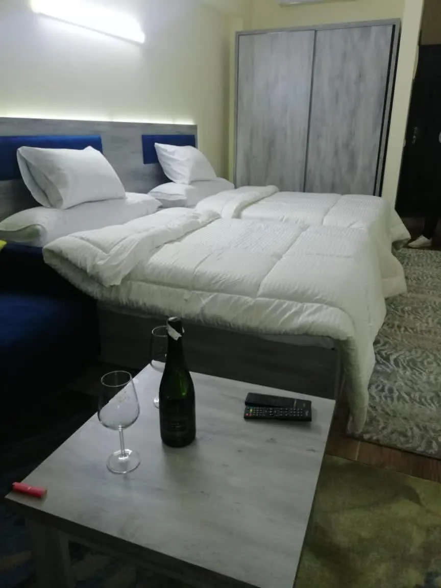 Bed in florenza khamsin studio in hurghada pool view