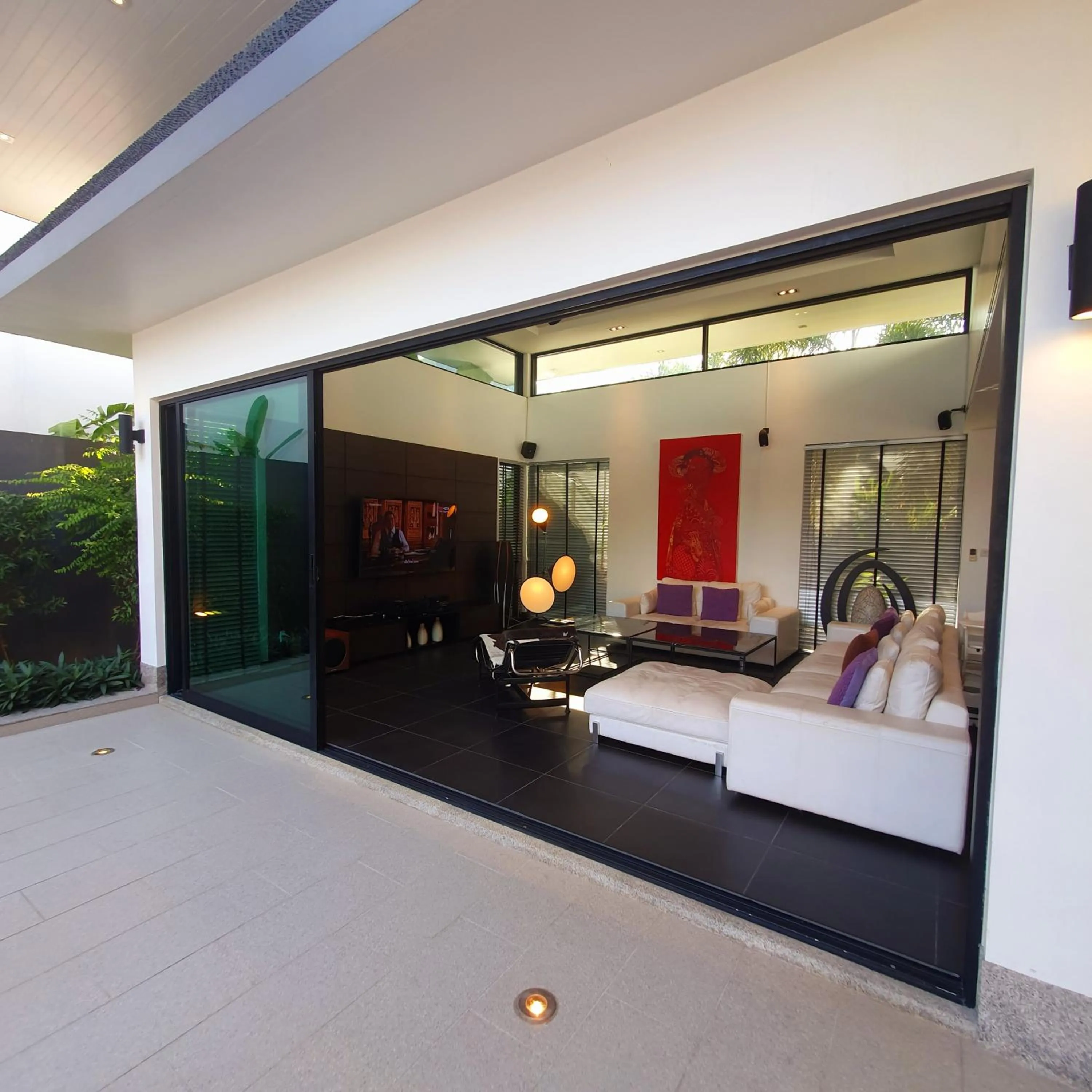 Seating area in Eden Villa Phuket