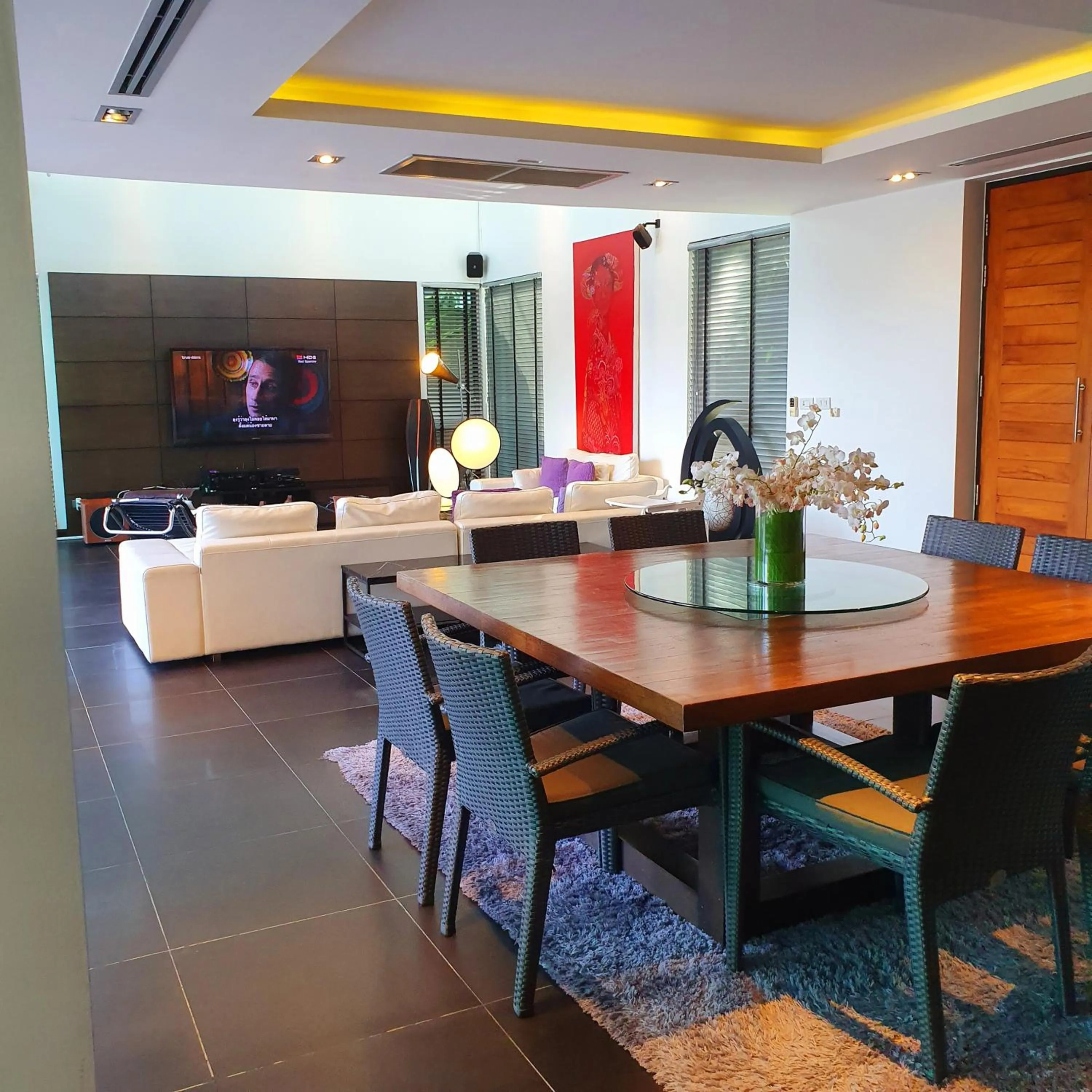 Dining area in Eden Villa Phuket