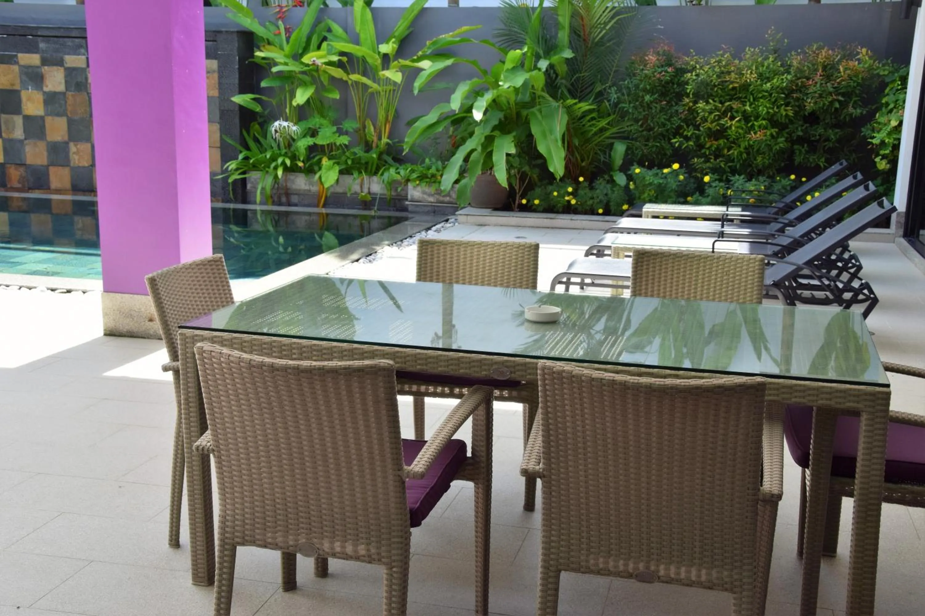 Balcony/Terrace in Eden Villa Phuket