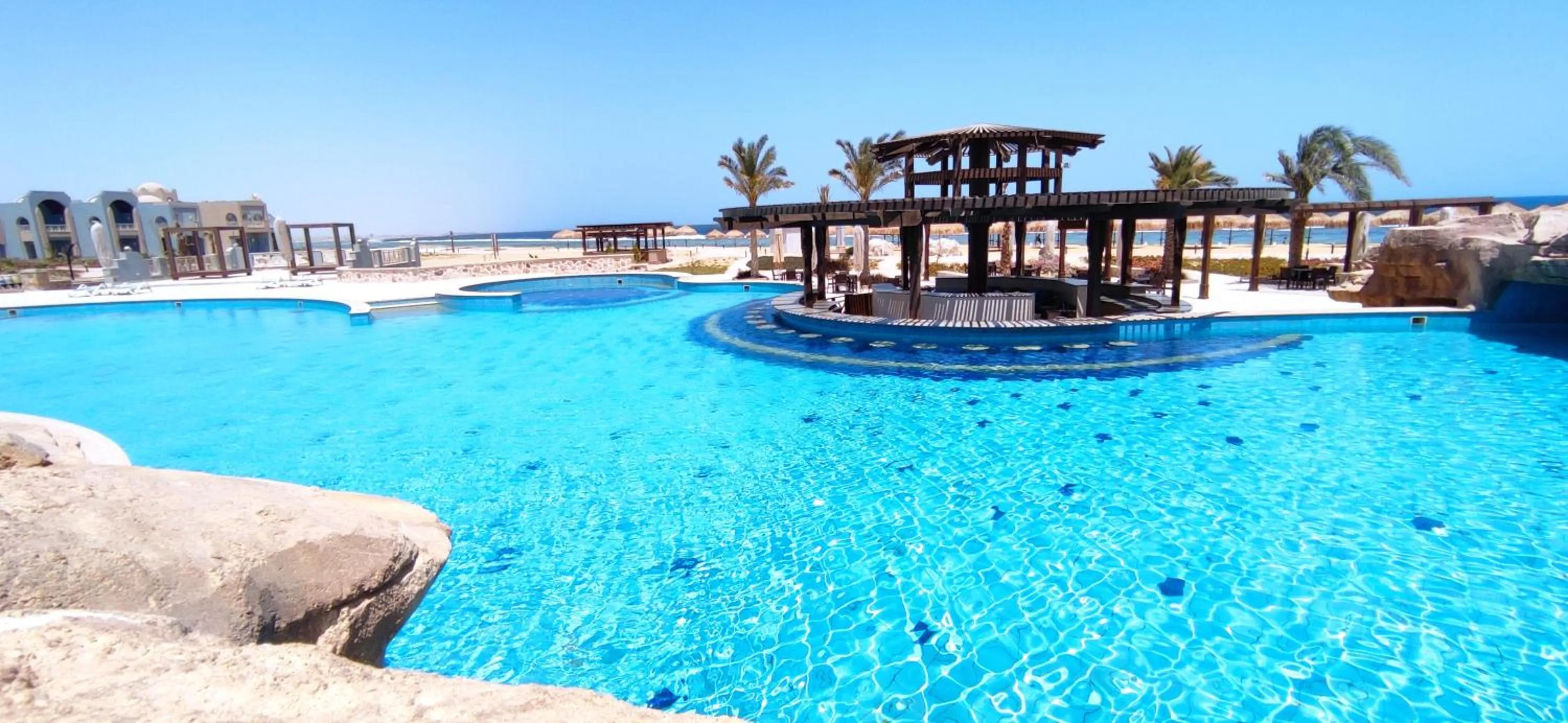 Pool view in Lazuli Hotel, Marsa Alam