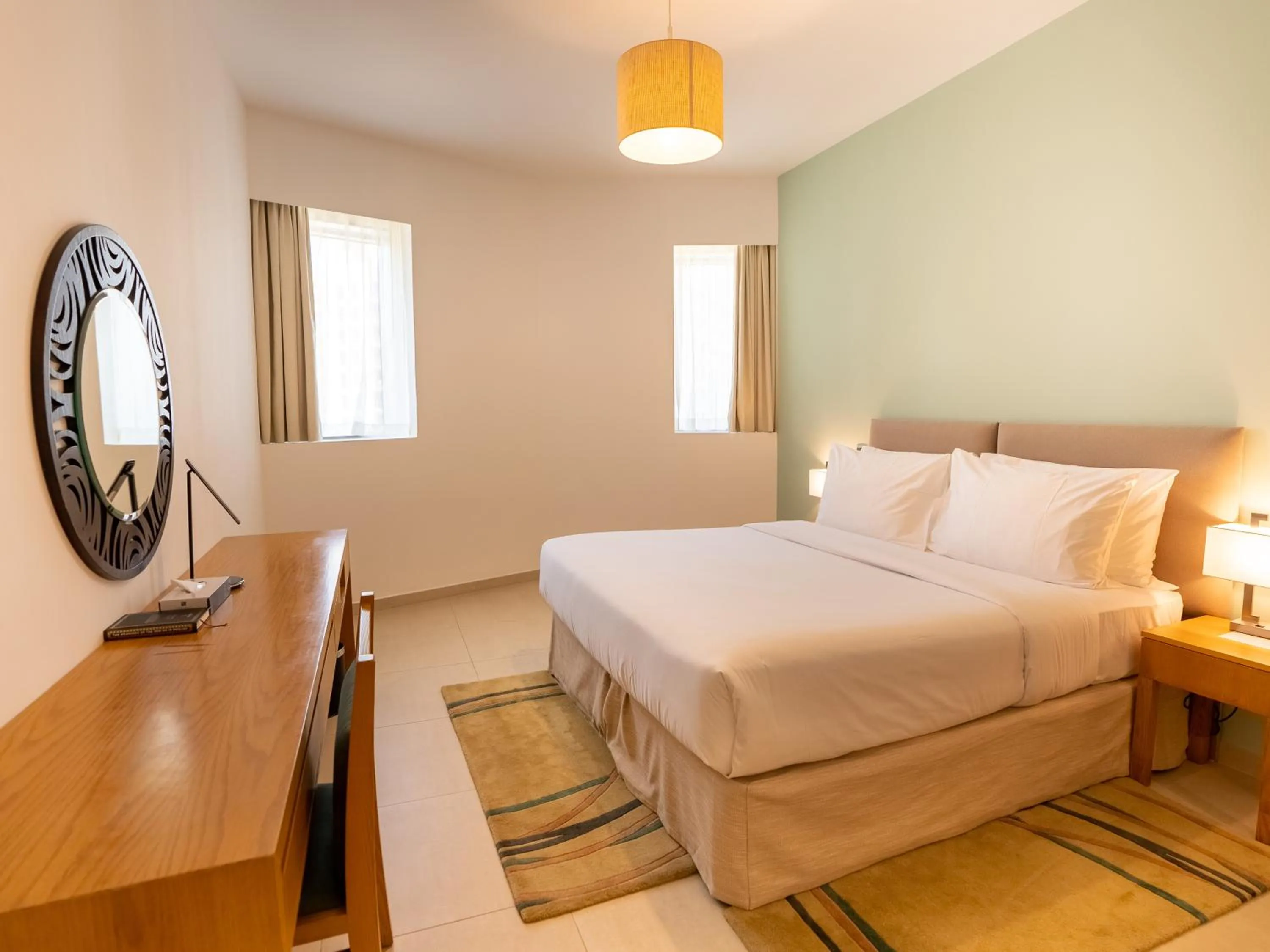 Bedroom, Bed in Grand Heights Dubai Hotel Apartments