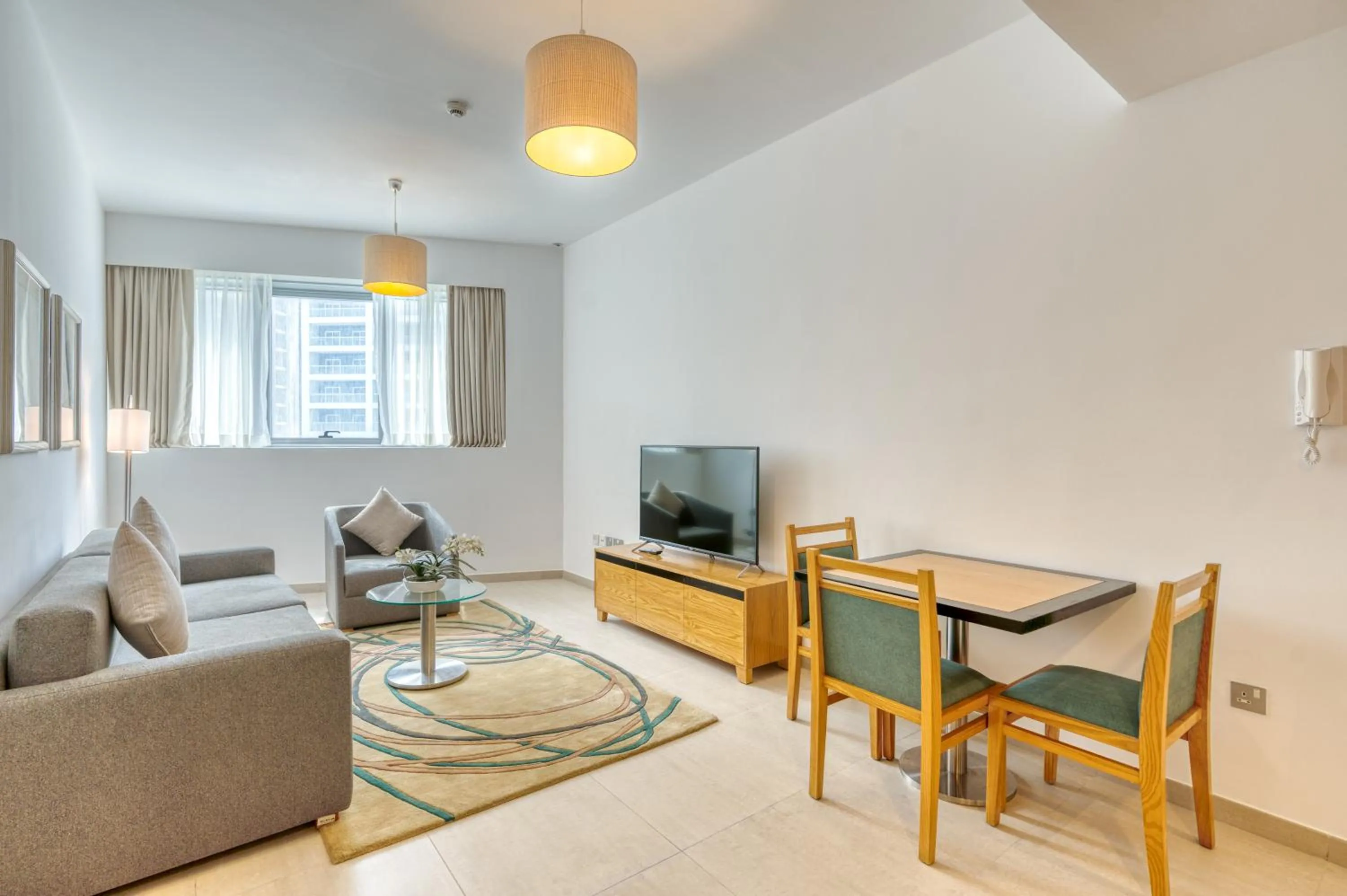 Living room in Grand Heights Dubai Hotel Apartments