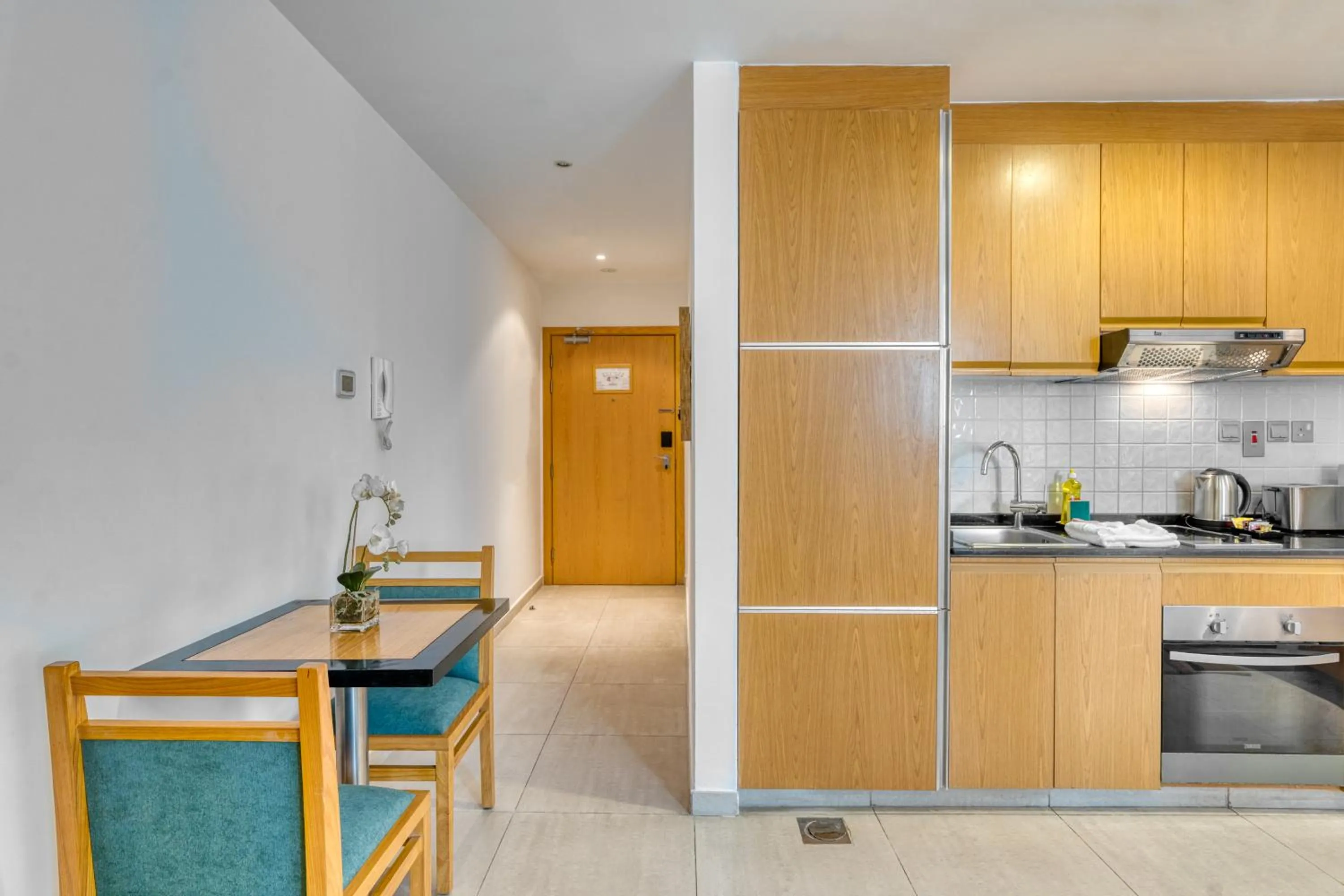 Dining area in Grand Heights Dubai Hotel Apartments