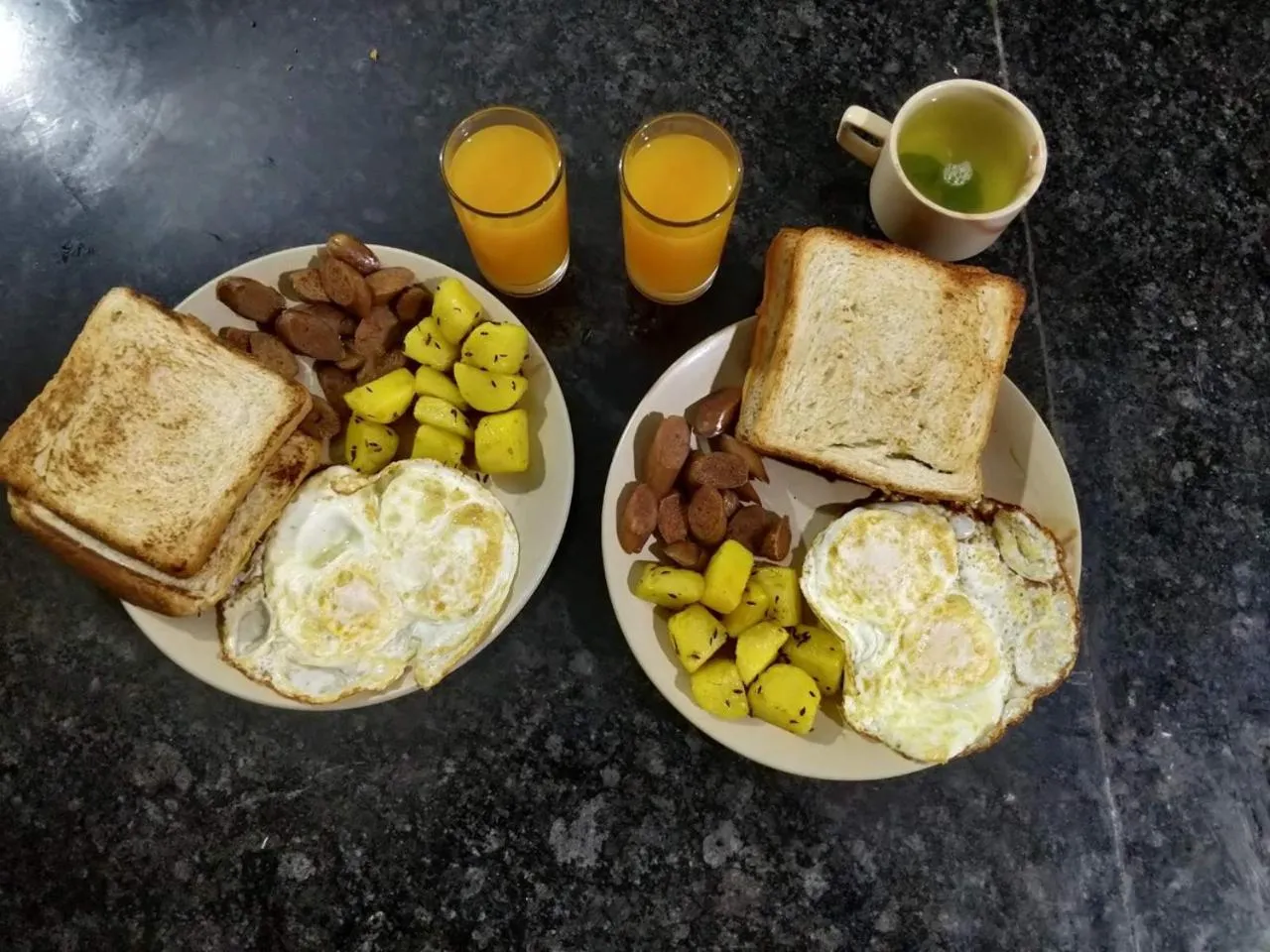 Breakfast in Travellers Jungle Camp-Sauraha