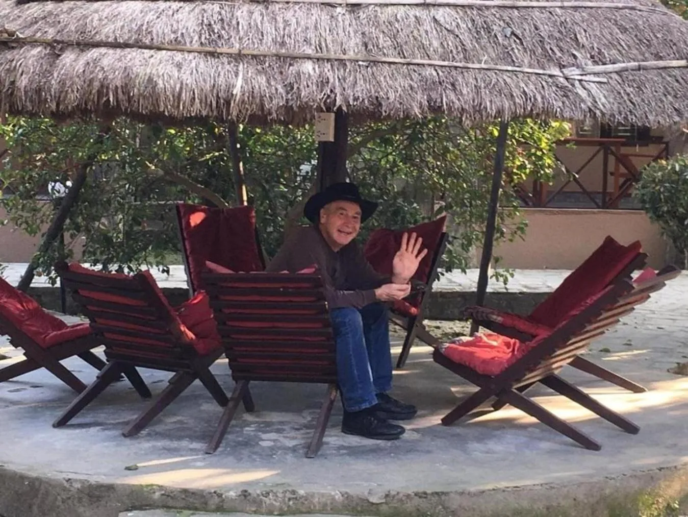 Seating area in Travellers Jungle Camp-Sauraha