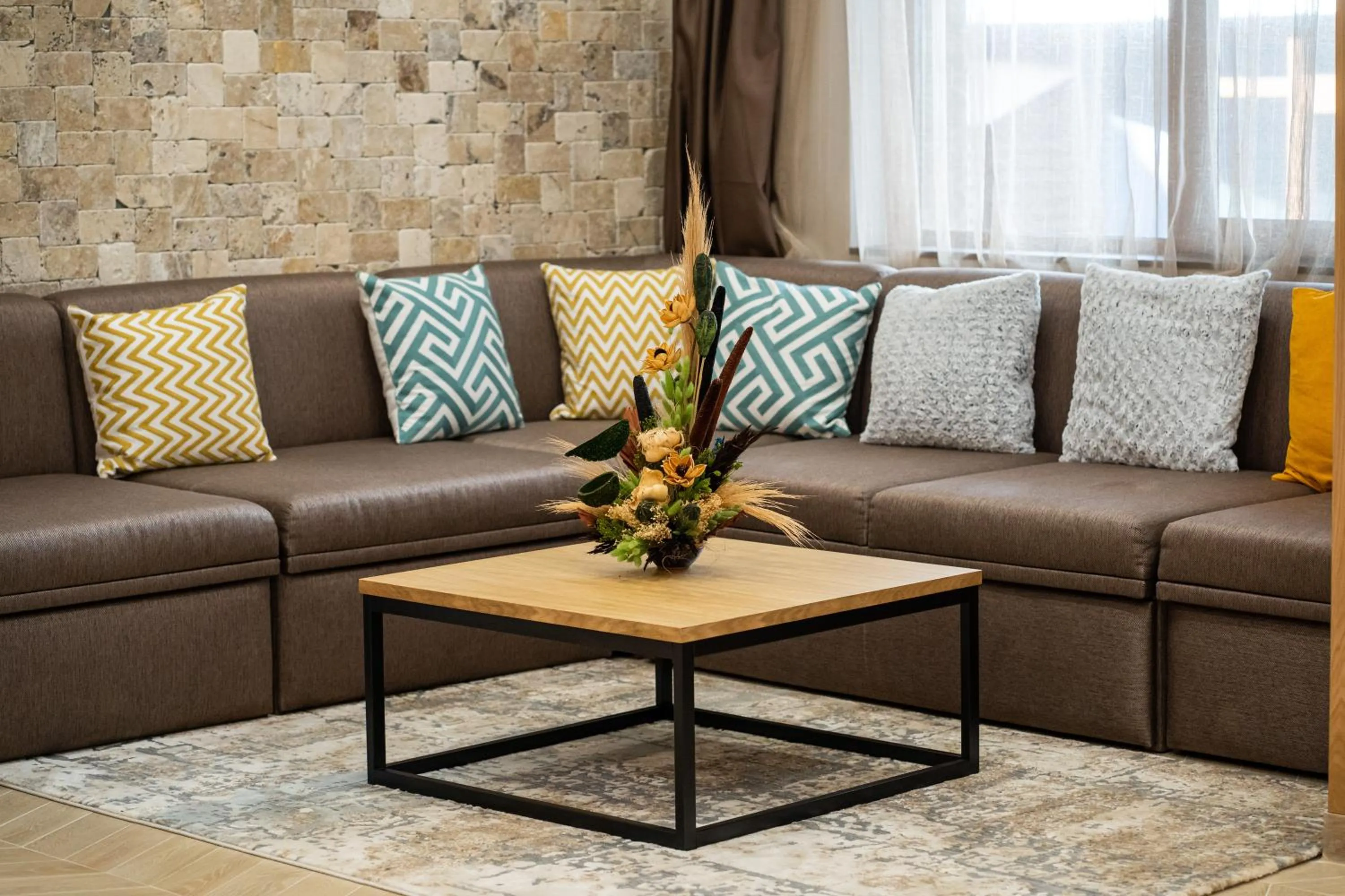 Living room in 103 Alpine Hotel