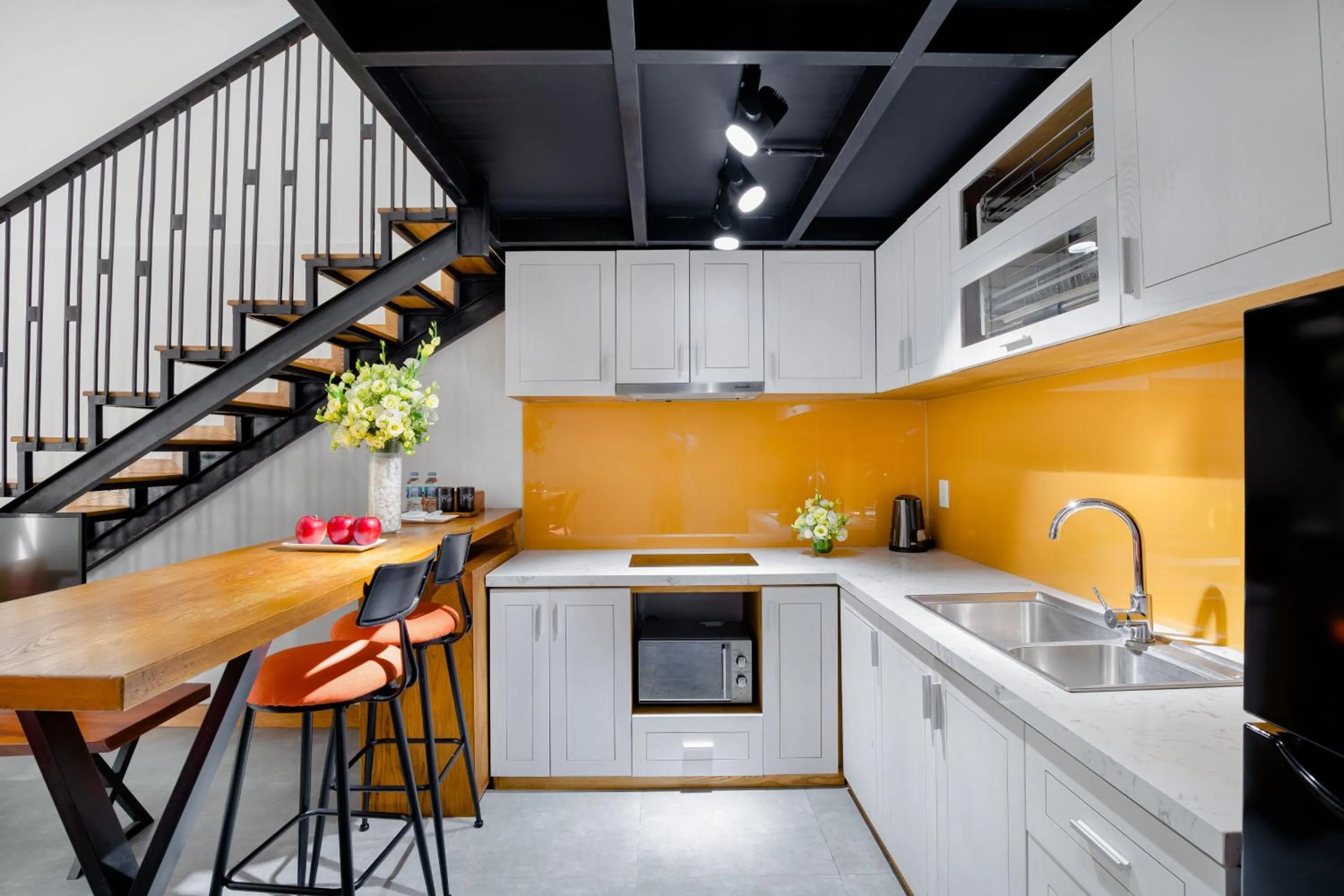 kitchen in Flexi Hotel & Apartment Han Market