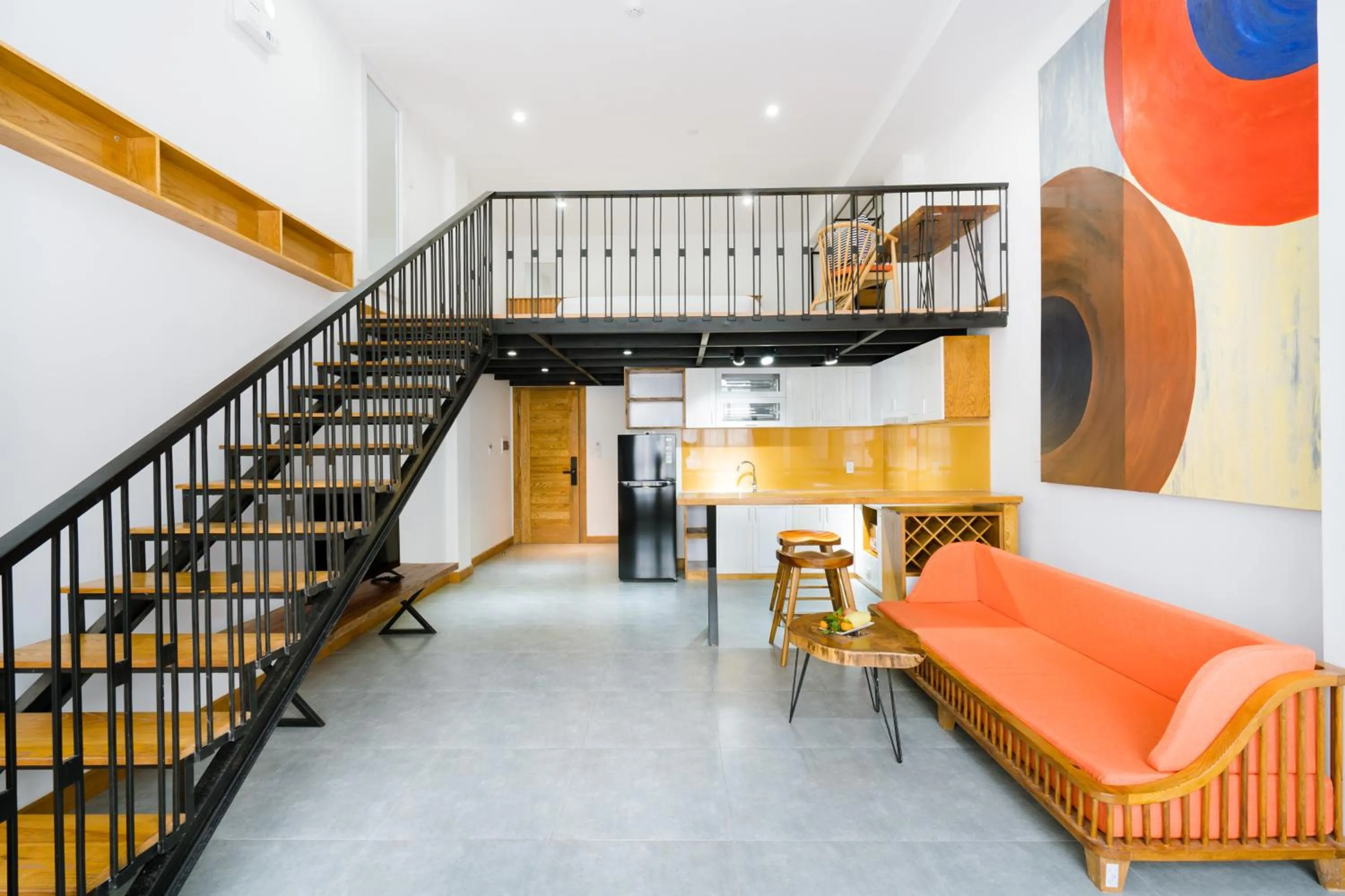 Kitchen or kitchenette in Flexi Hotel & Apartment Han Market