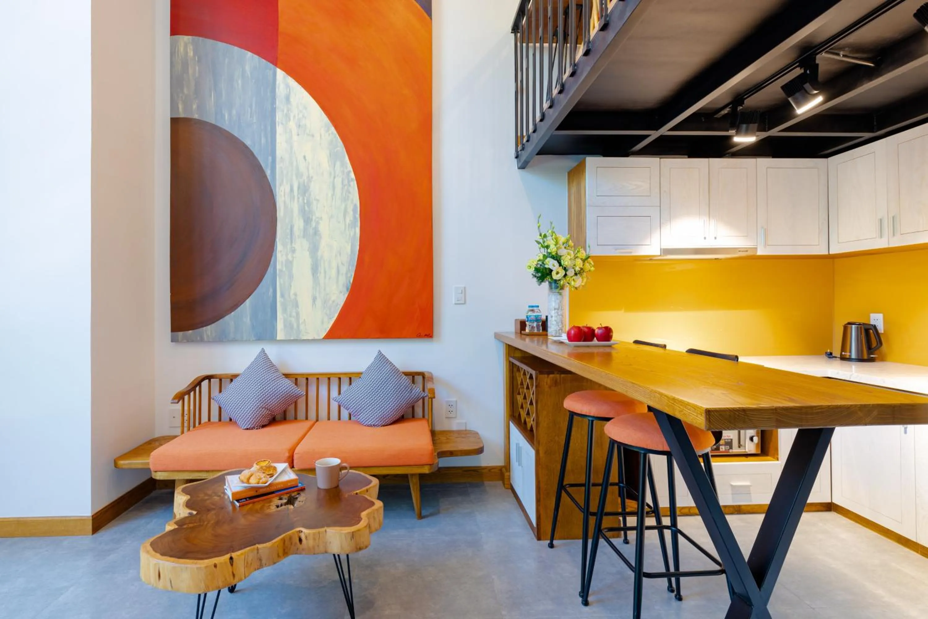 kitchen in Flexi Hotel & Apartment Han Market