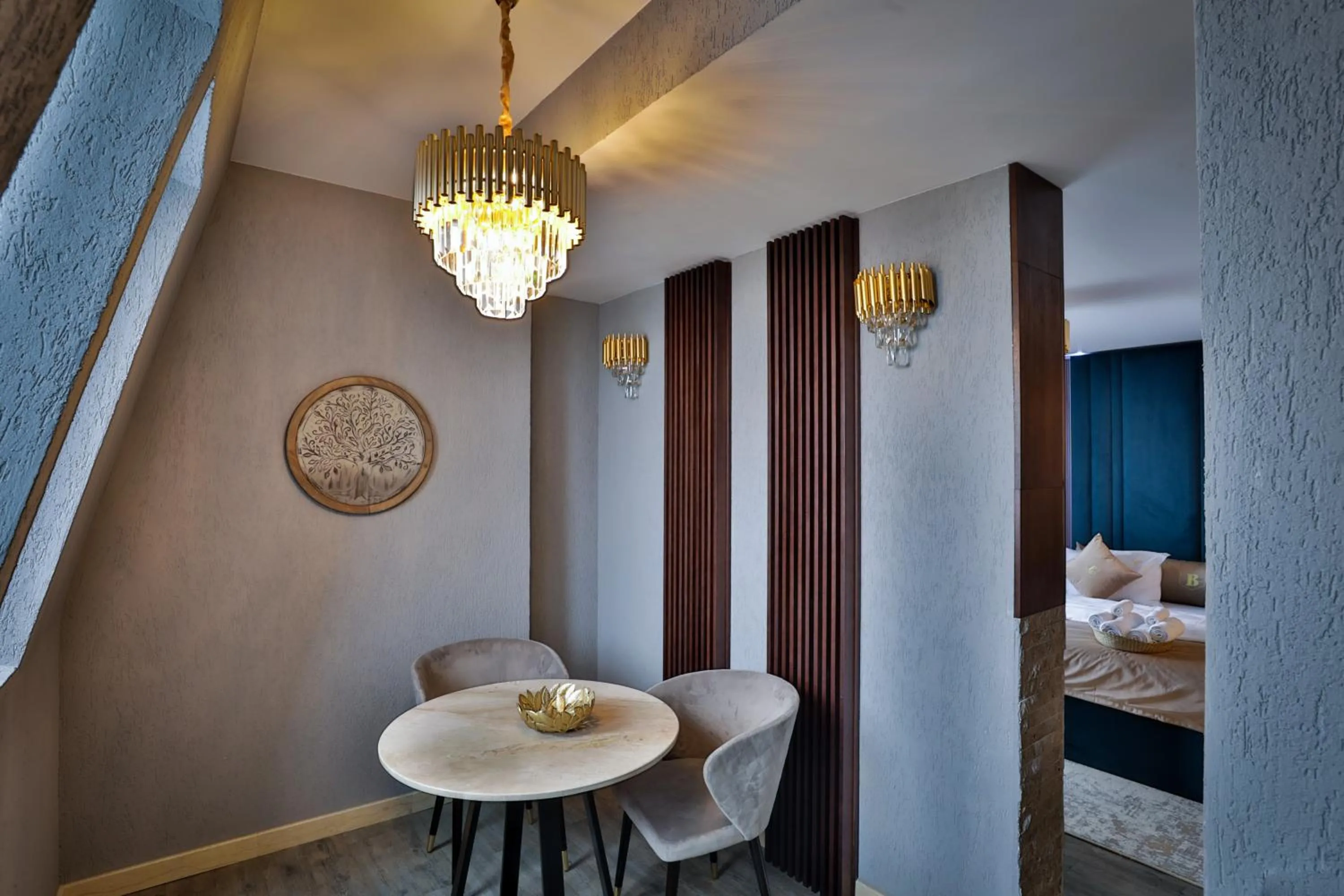 Bed in Elexus Apartments Poiana Brasov