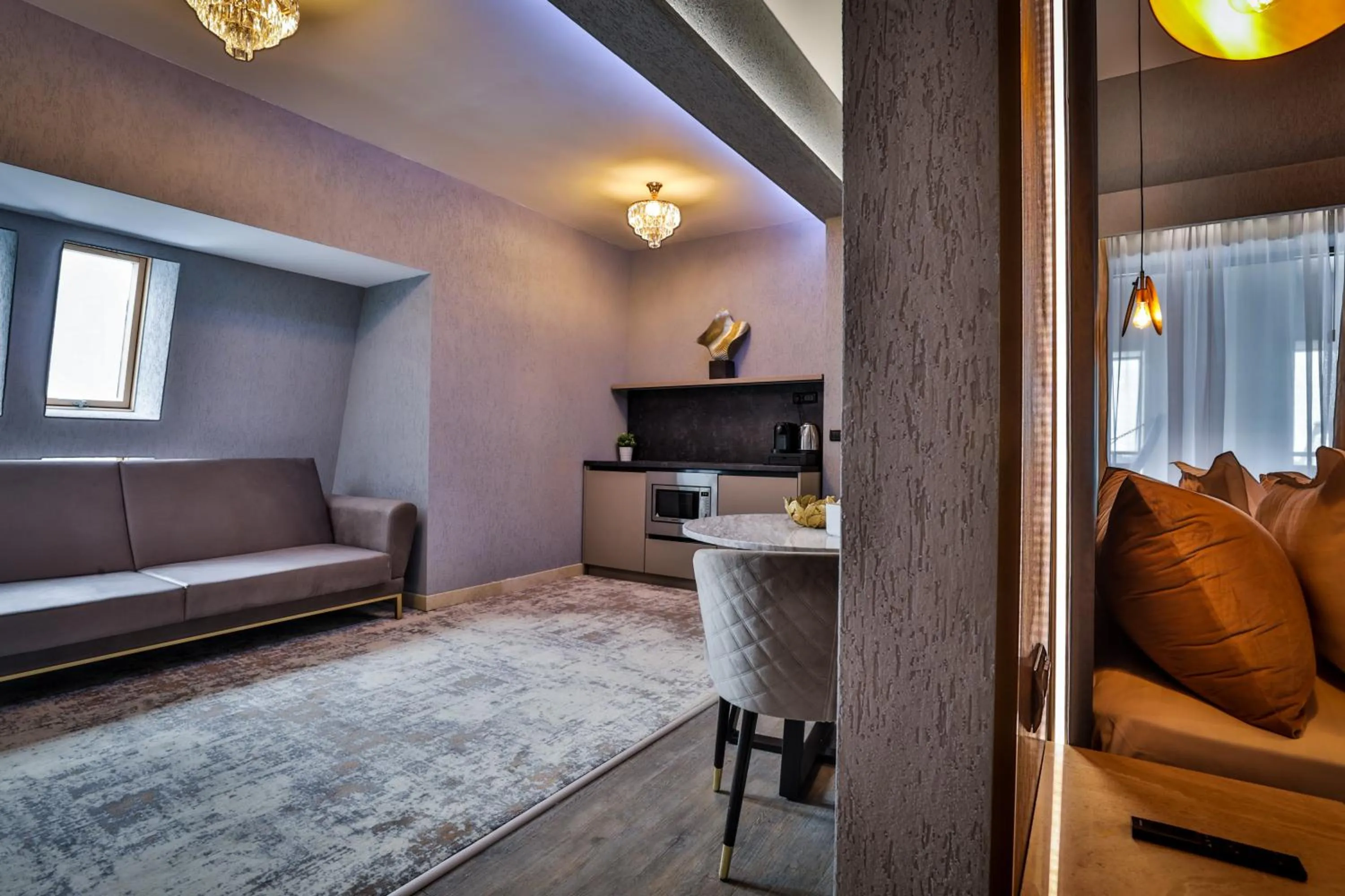 Bed in Elexus Apartments Poiana Brasov