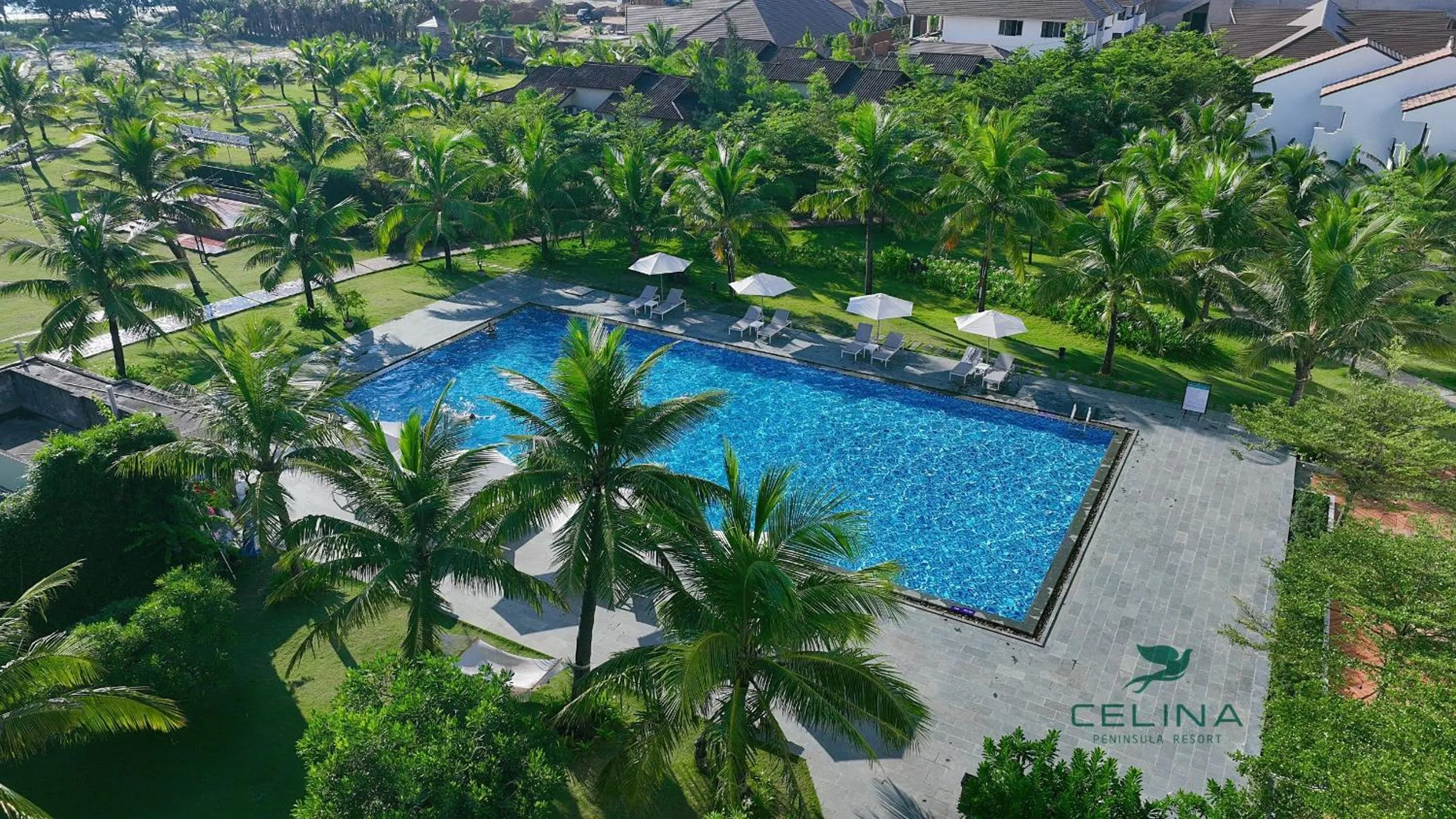 Pool view in Celina Peninsula Resort Quảng Bình