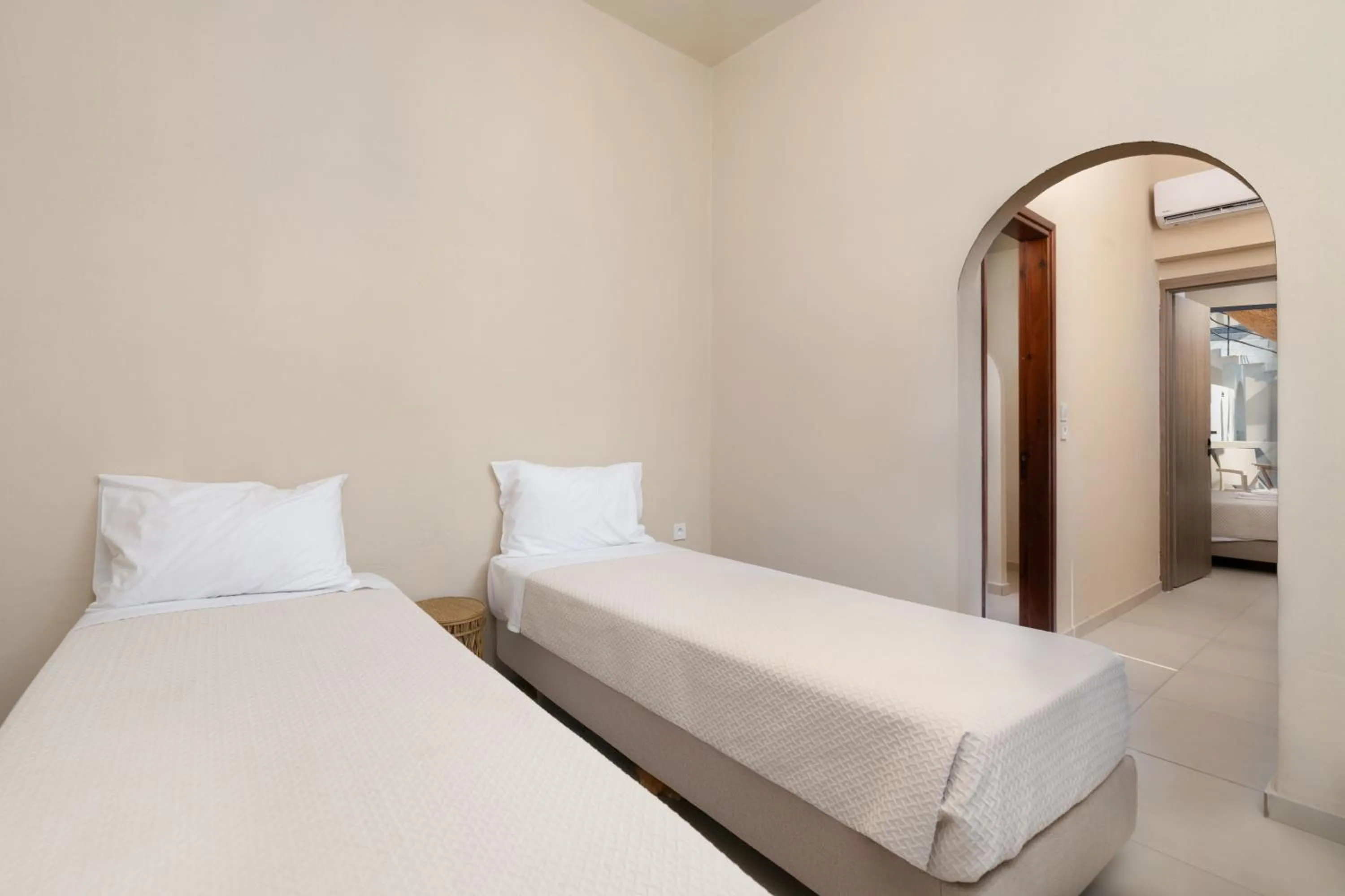 Bed in Atma Beach Rooms & Suites