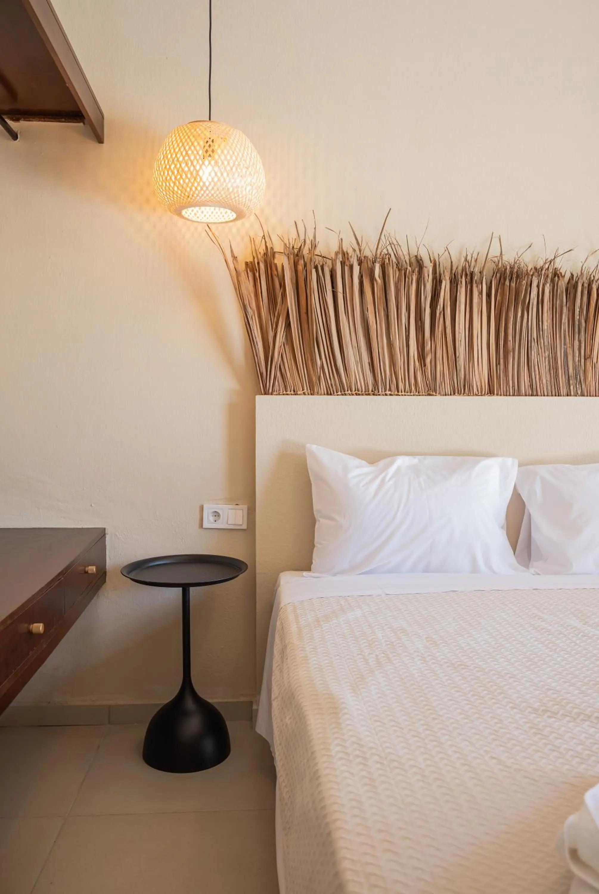 Bed in Atma Beach Rooms & Suites