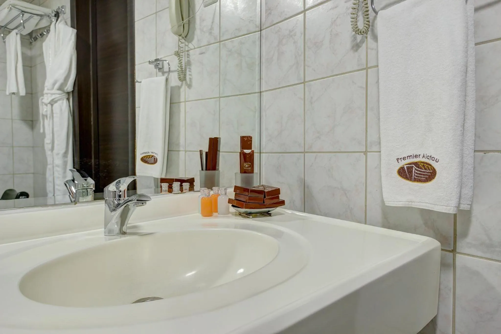 Bathroom in Premier Alatau Hotel