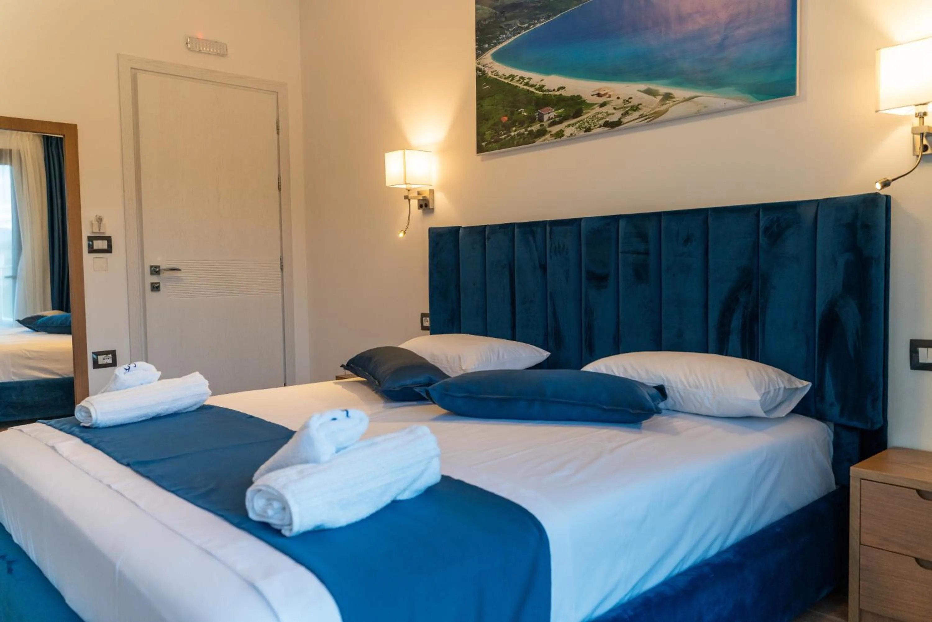 Bed in Hilltop Heaven Hotel