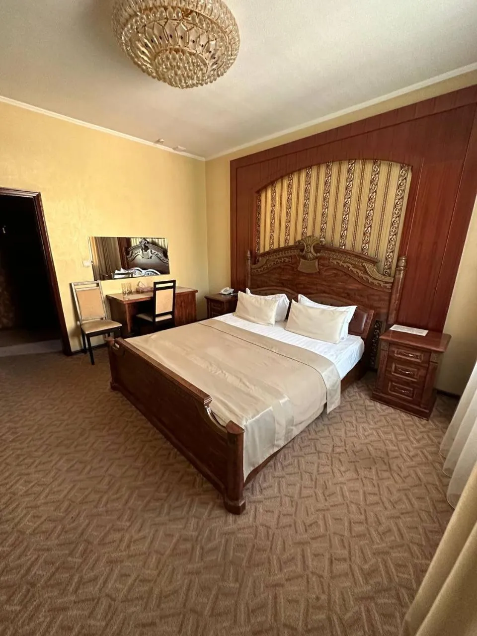 Bed in Altyn Adam Hotel