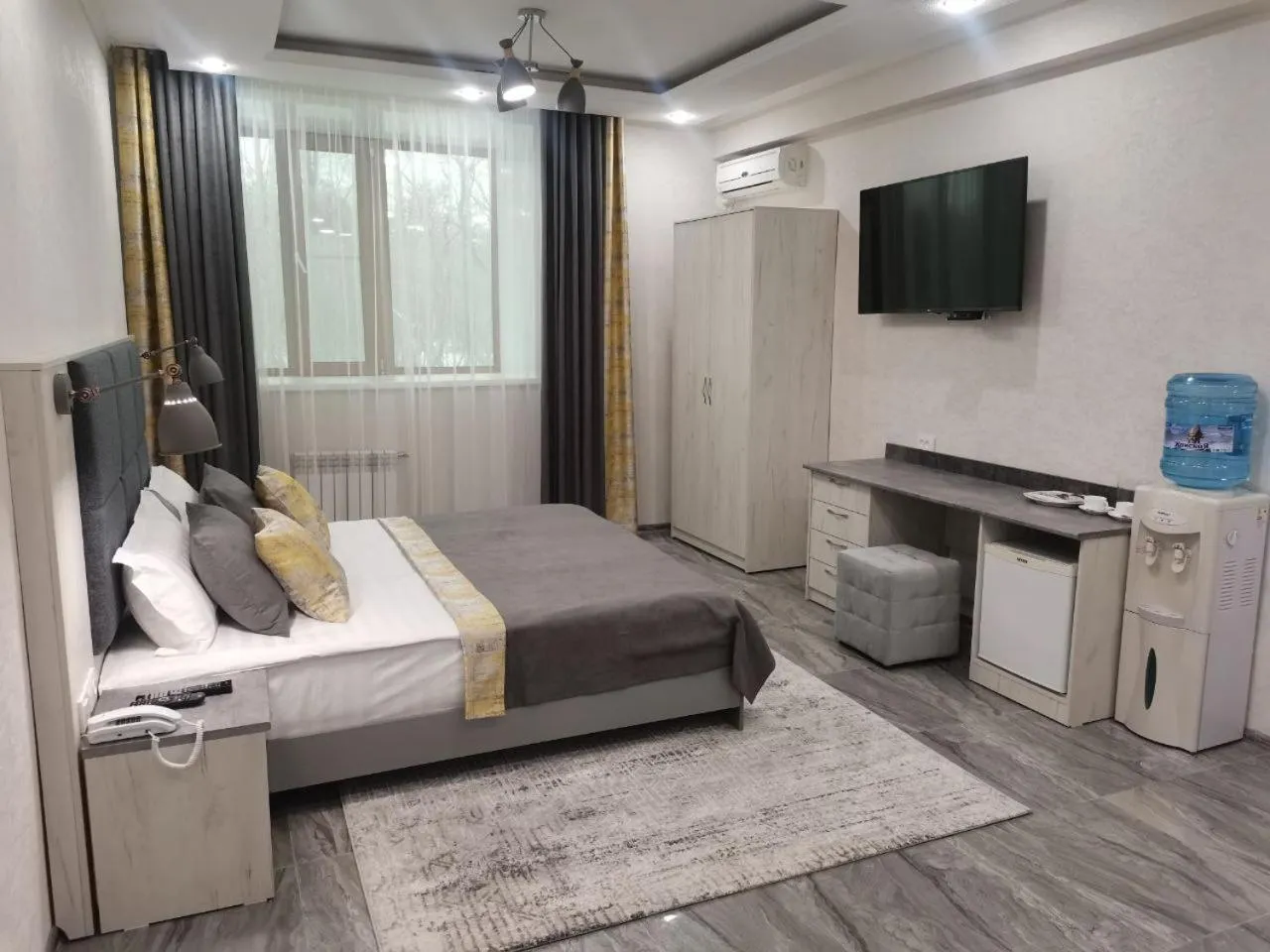 Bed in Altyn Adam Hotel