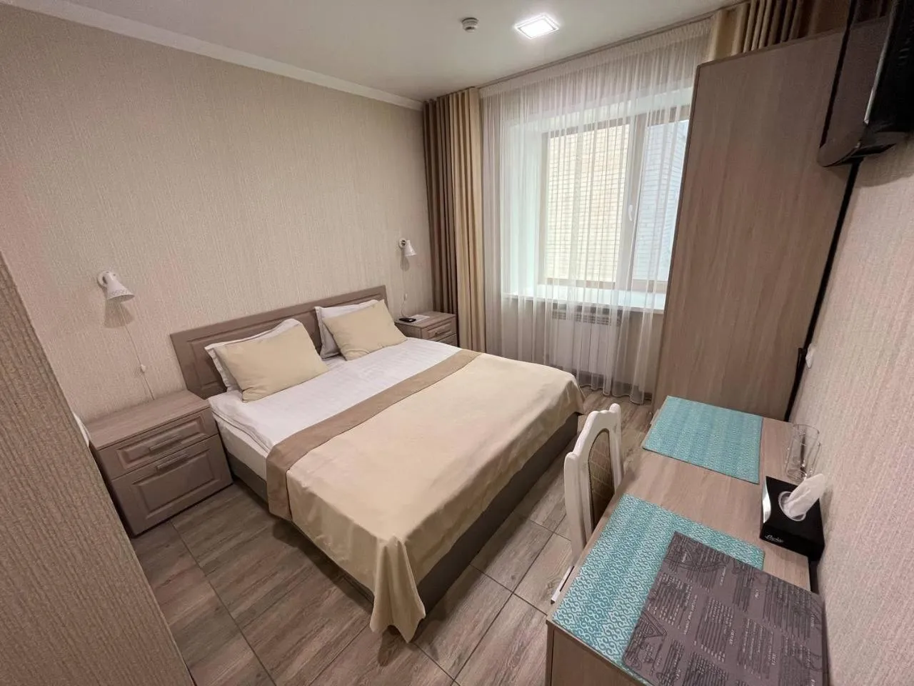 Bed in Altyn Adam Hotel