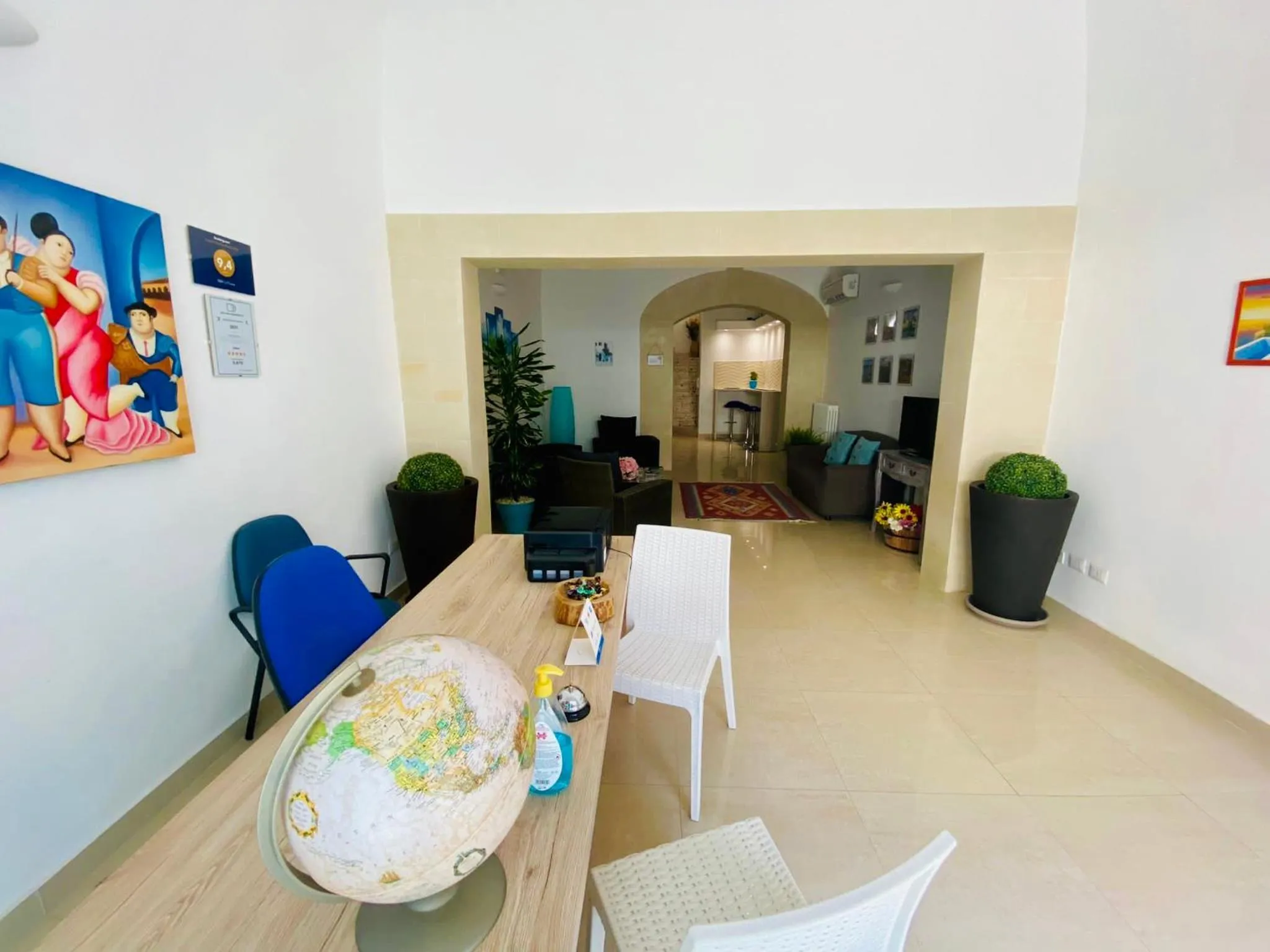 Lobby or reception in B&B Pietramare