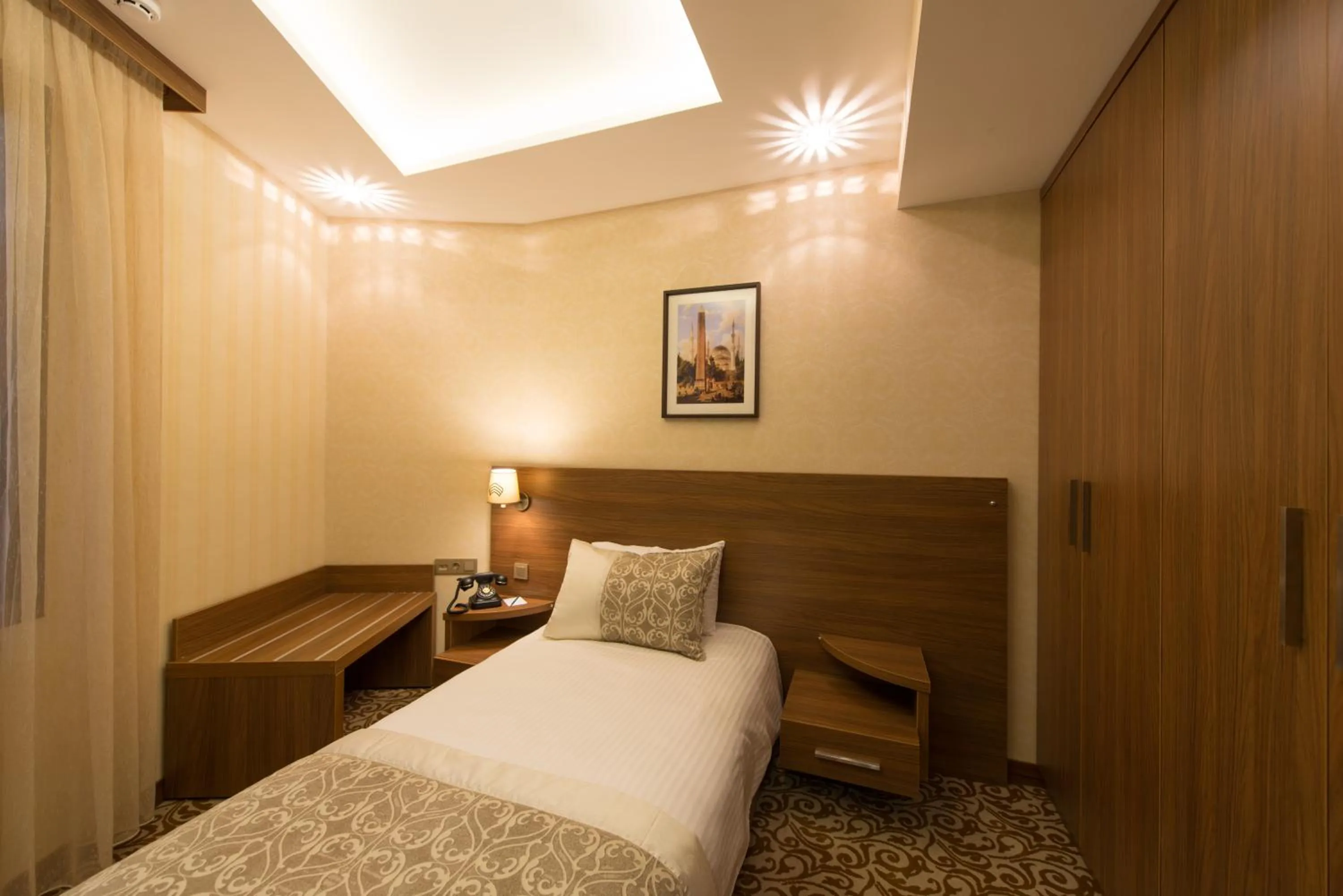 Decorative detail, Bed in Cesmeli Konak Hotel Silivri