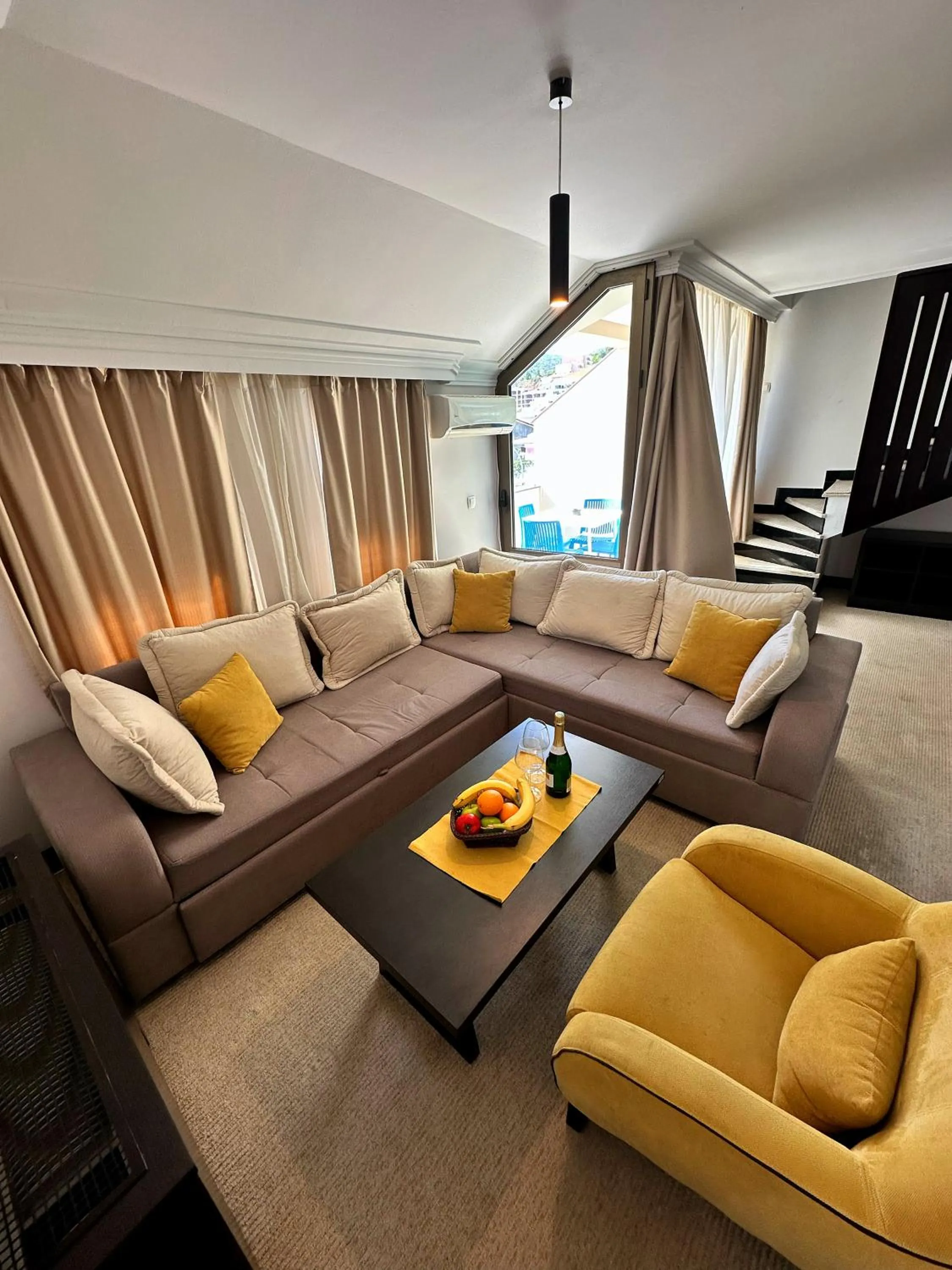 Seating area in Swiss Holiday