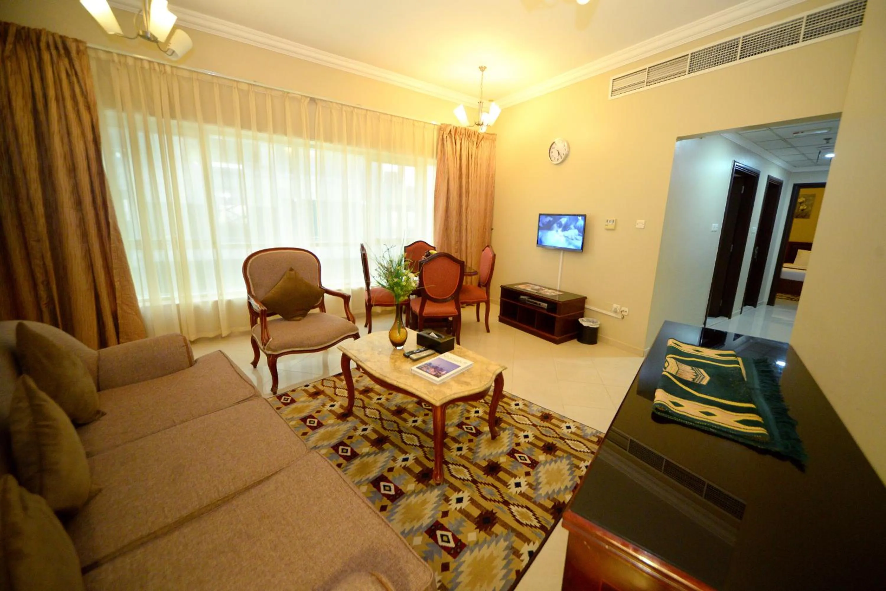 Seating area in Emirates Stars Hotel Apartments Sharjah