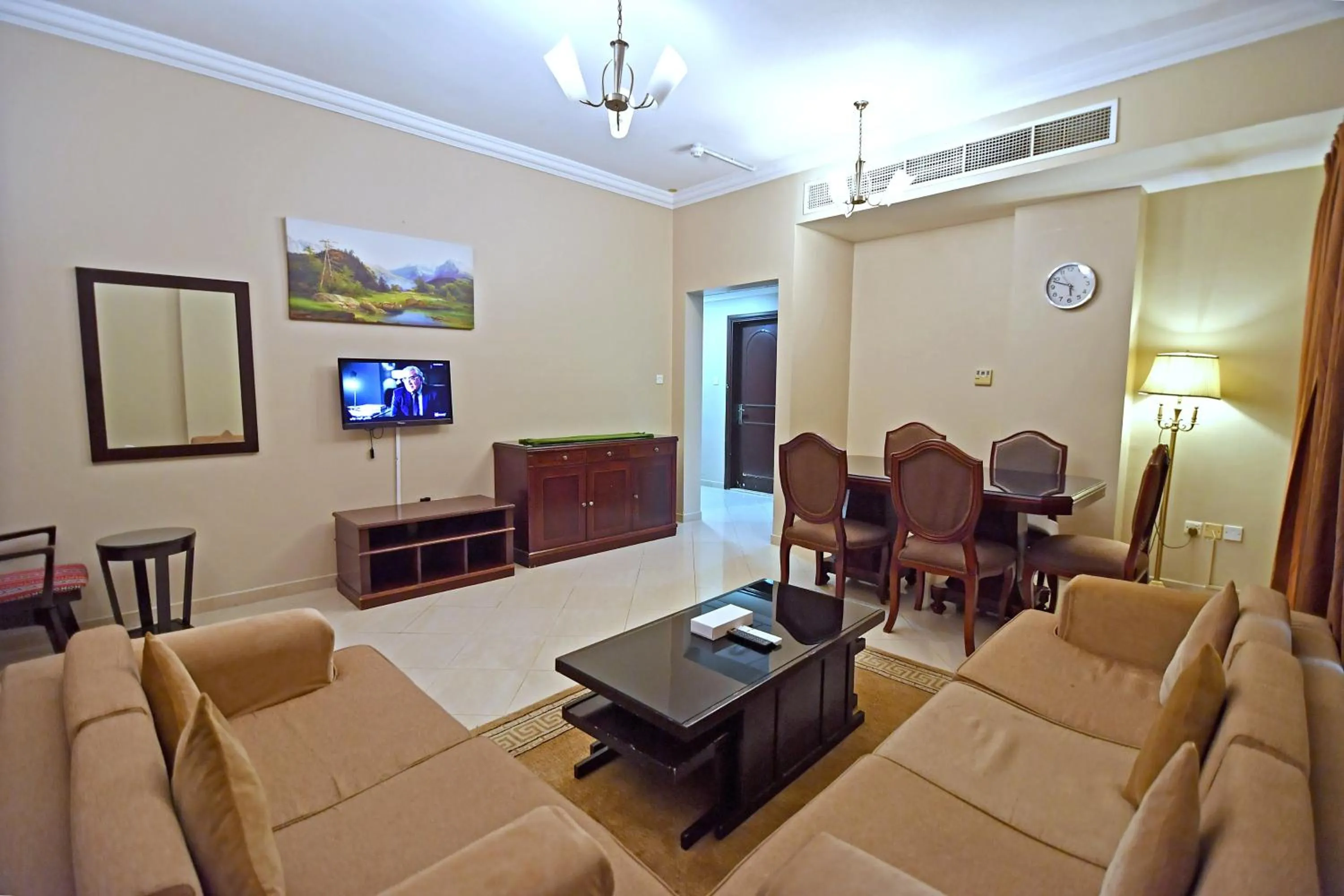 Living room in Emirates Stars Hotel Apartments Sharjah