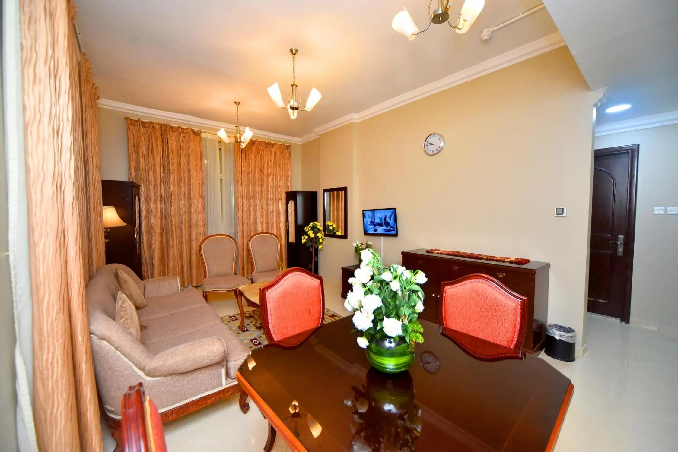 Living room in Emirates Stars Hotel Apartments Sharjah