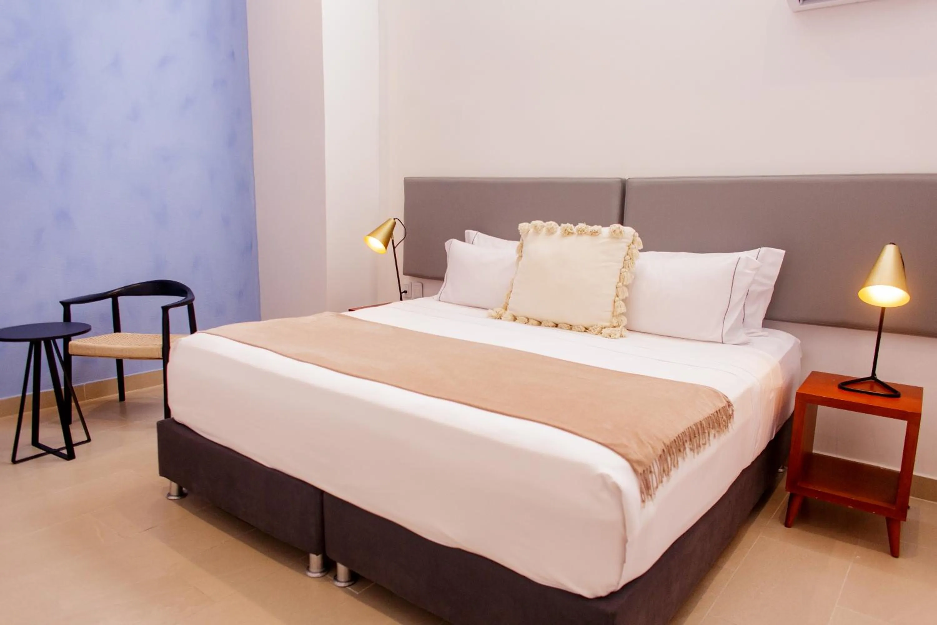 Bed in Ganem Suites Cartagena