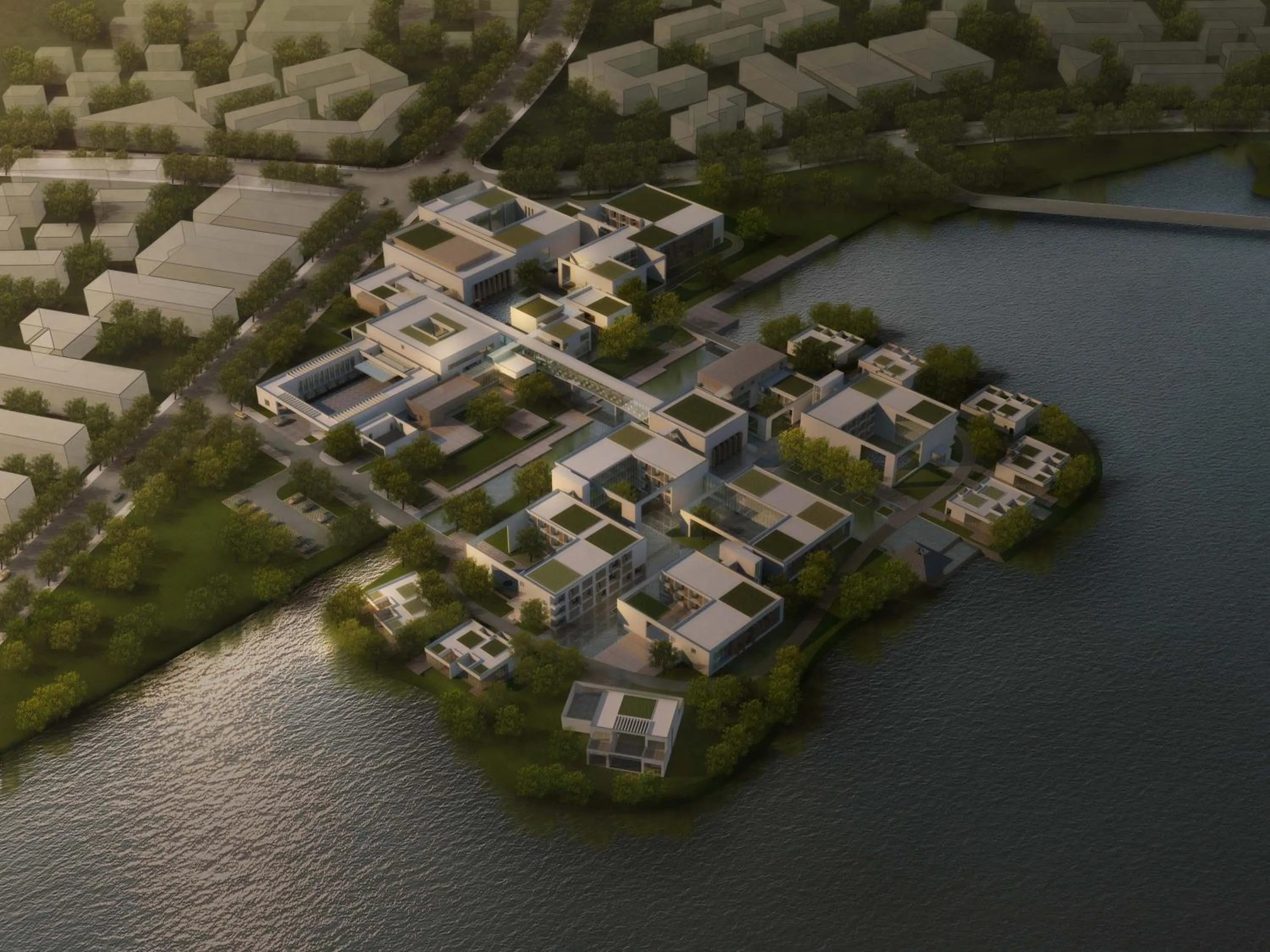 Bird's eye view in CITIC Pacific Zhujiajiao Jin Jiang Hotel