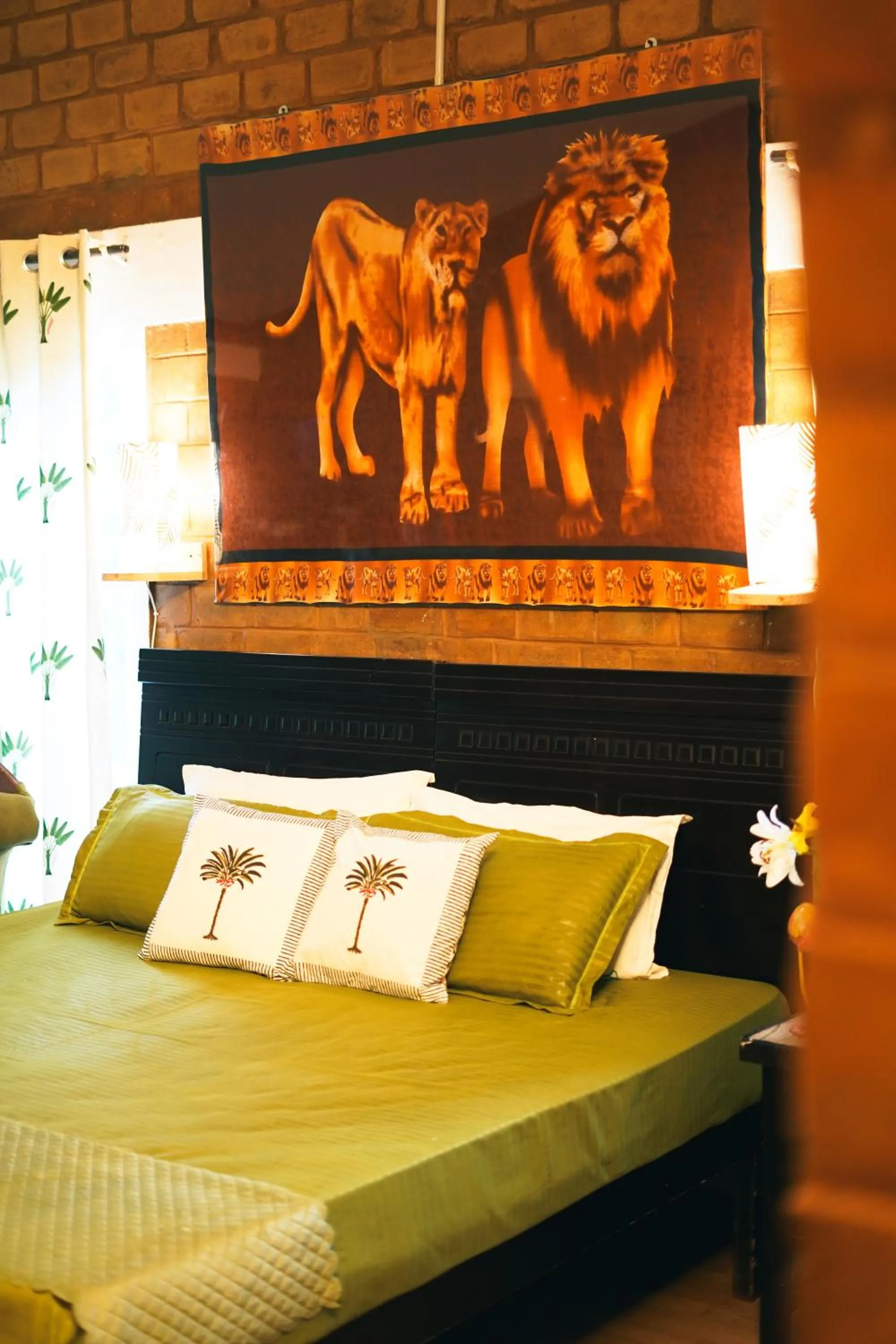 Bed in De Rock Jungle Living Resort