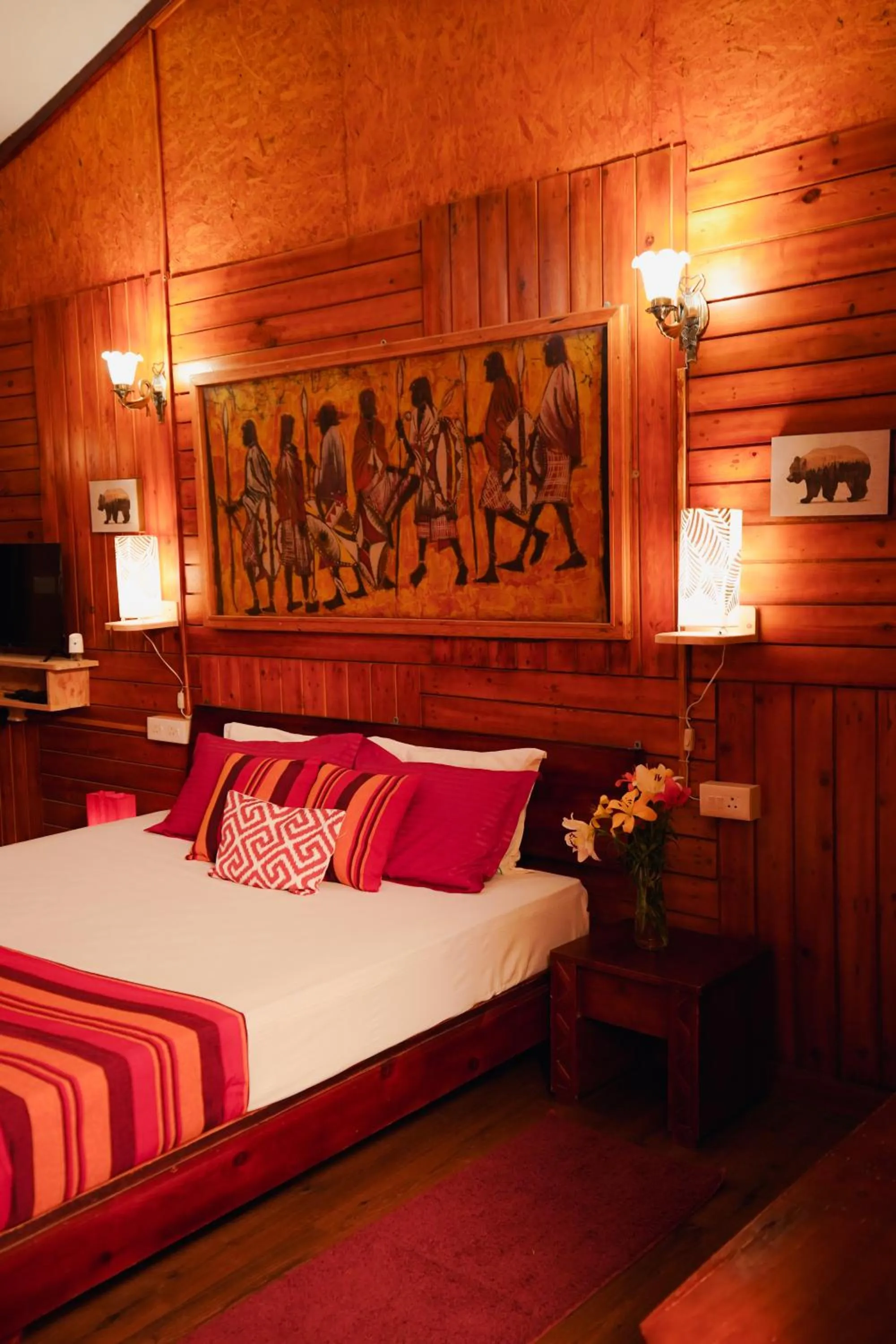 Bed in De Rock Jungle Living Resort