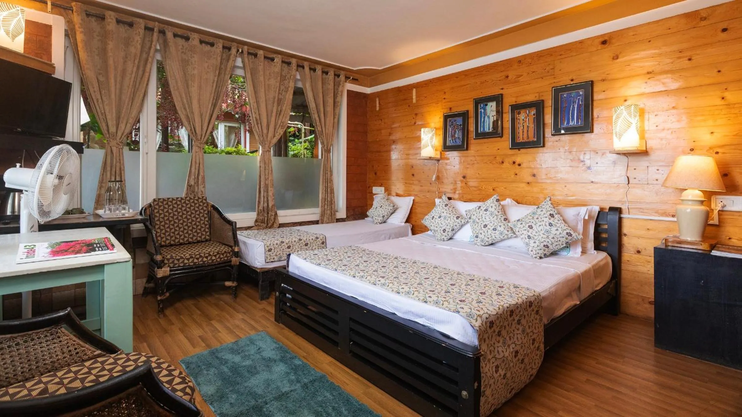TV and multimedia, Bed in De Rock Jungle Living Resort