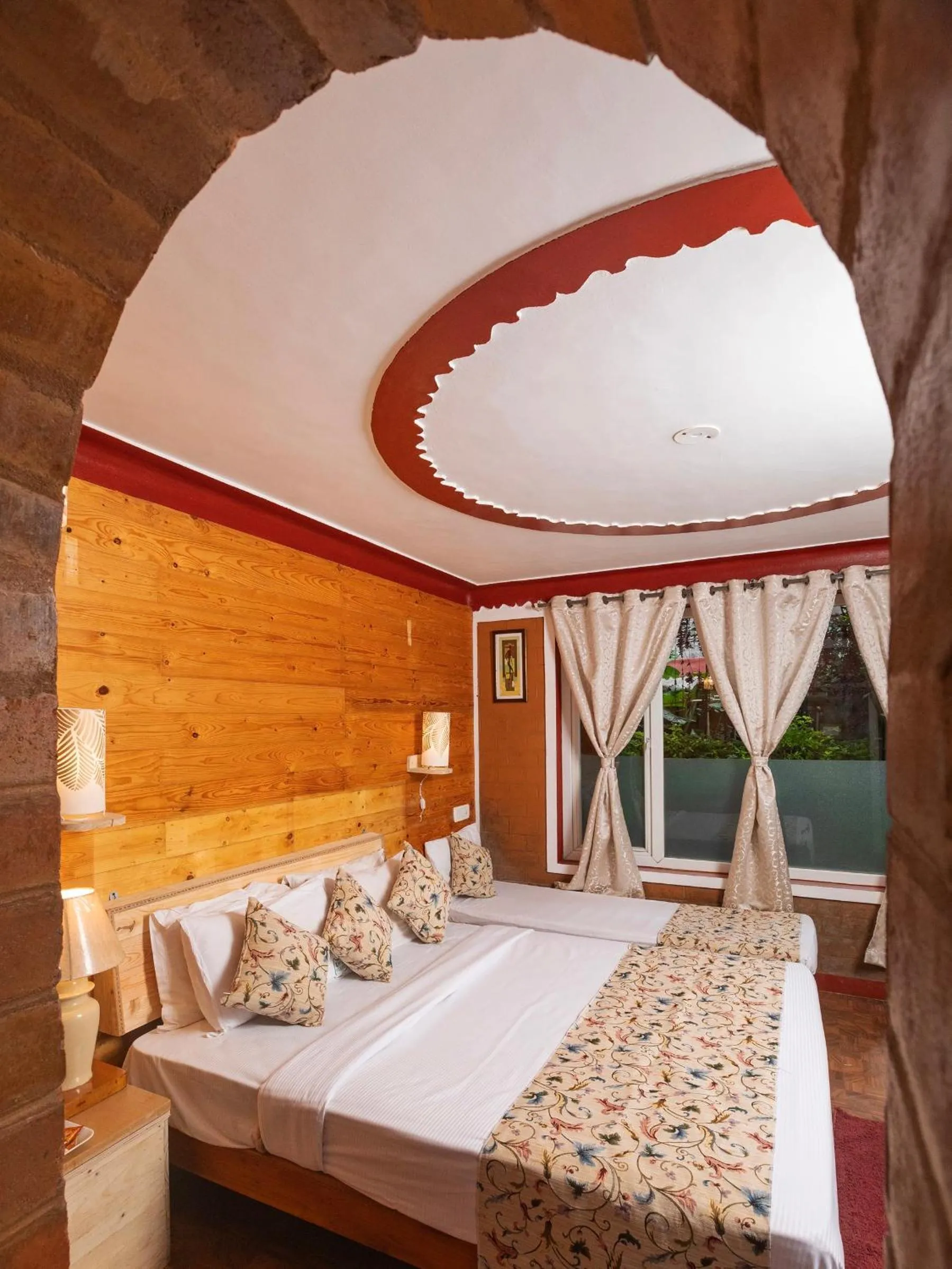 Bed in De Rock Jungle Living Resort