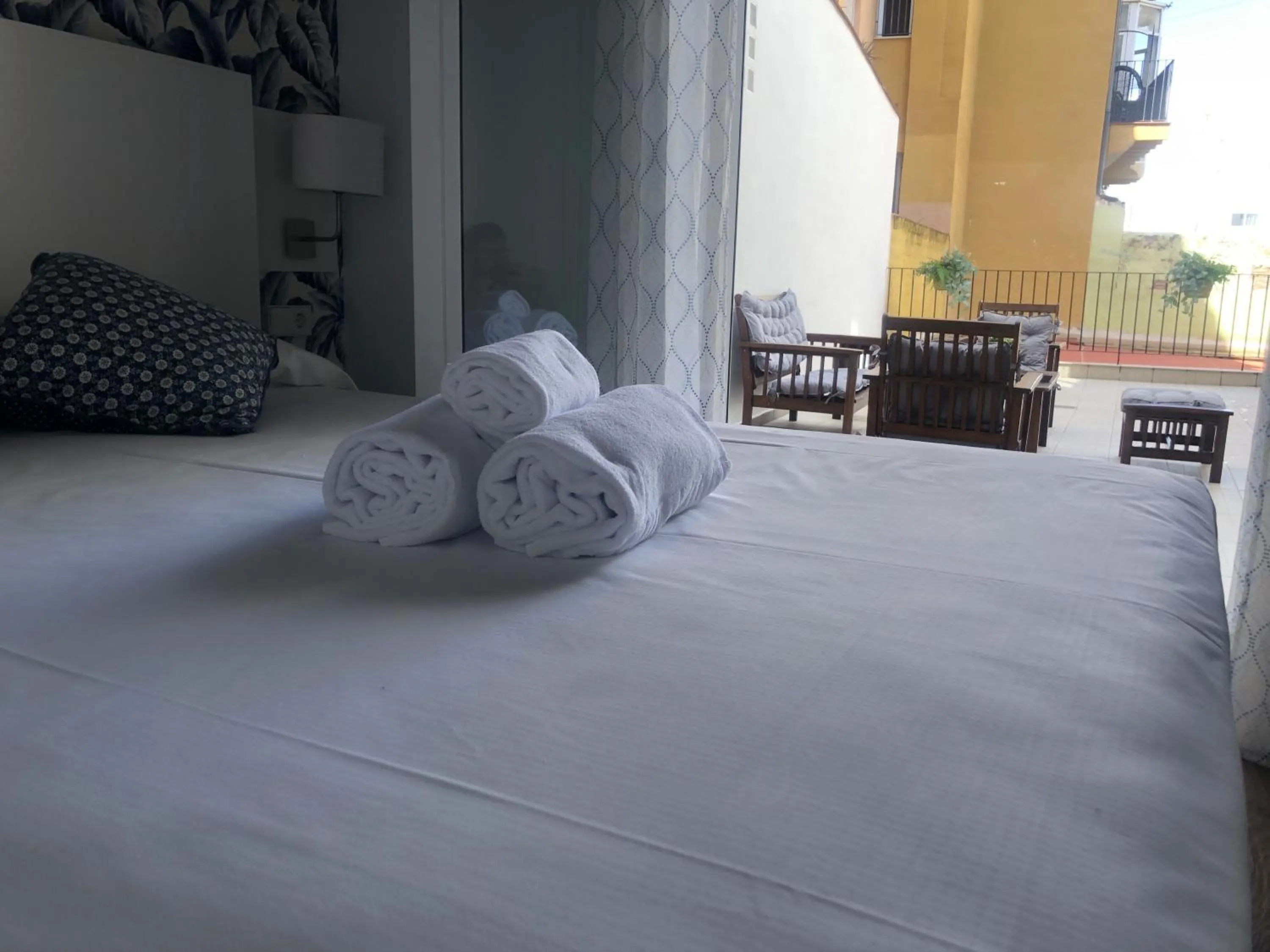 Bedroom, Bed in San Miguel, Luxury apartments.