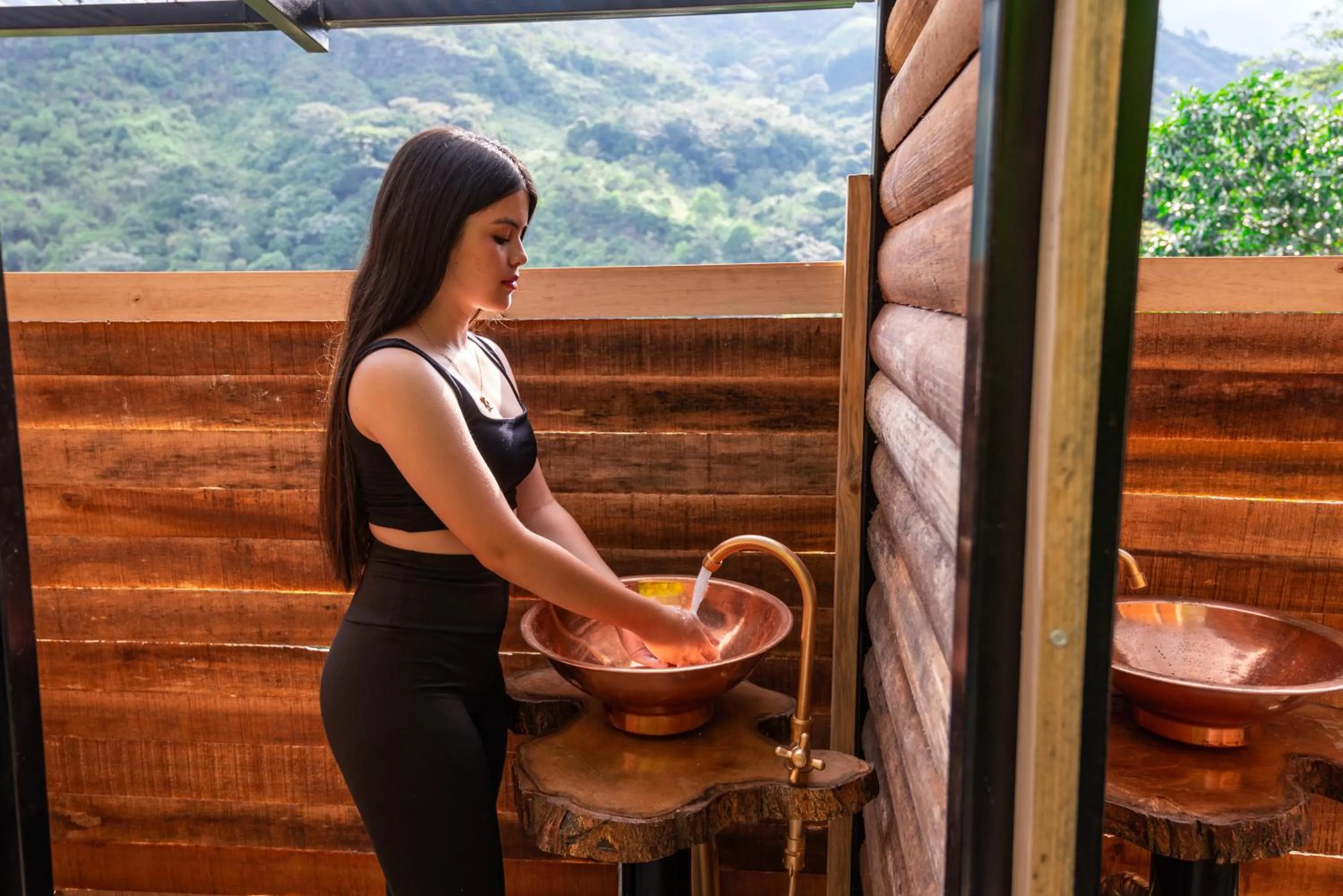 Open Air Bath in BOSQUE EL DESCANSO