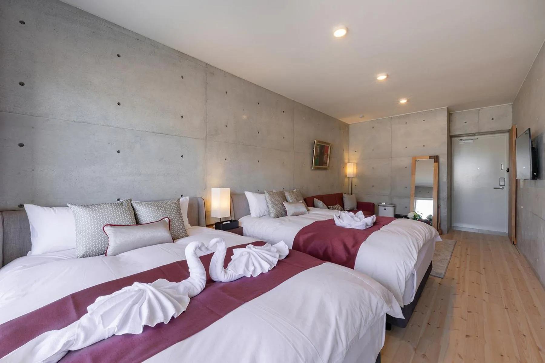 Bed in Tamatsukuri Daifuji Kan