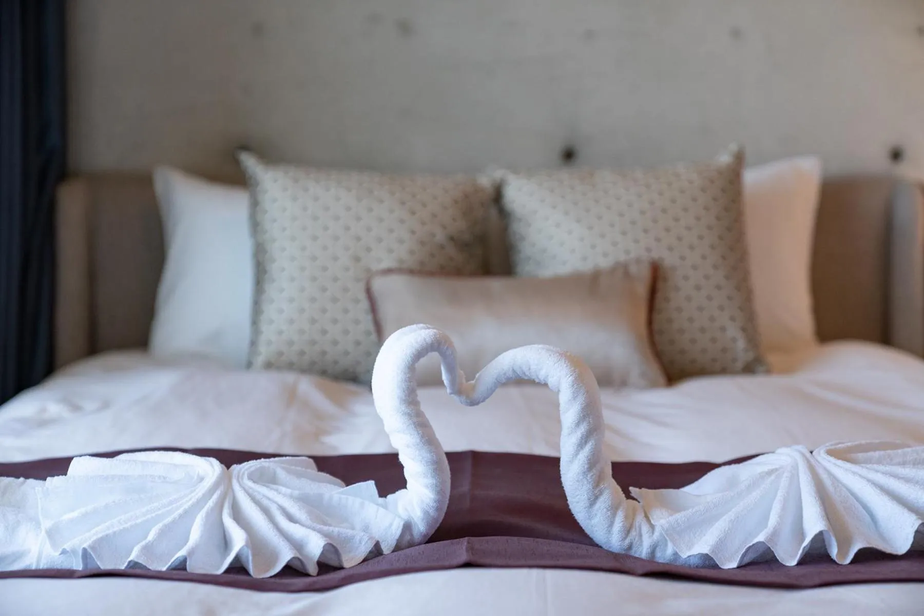 Bed in Tamatsukuri Daifuji Kan